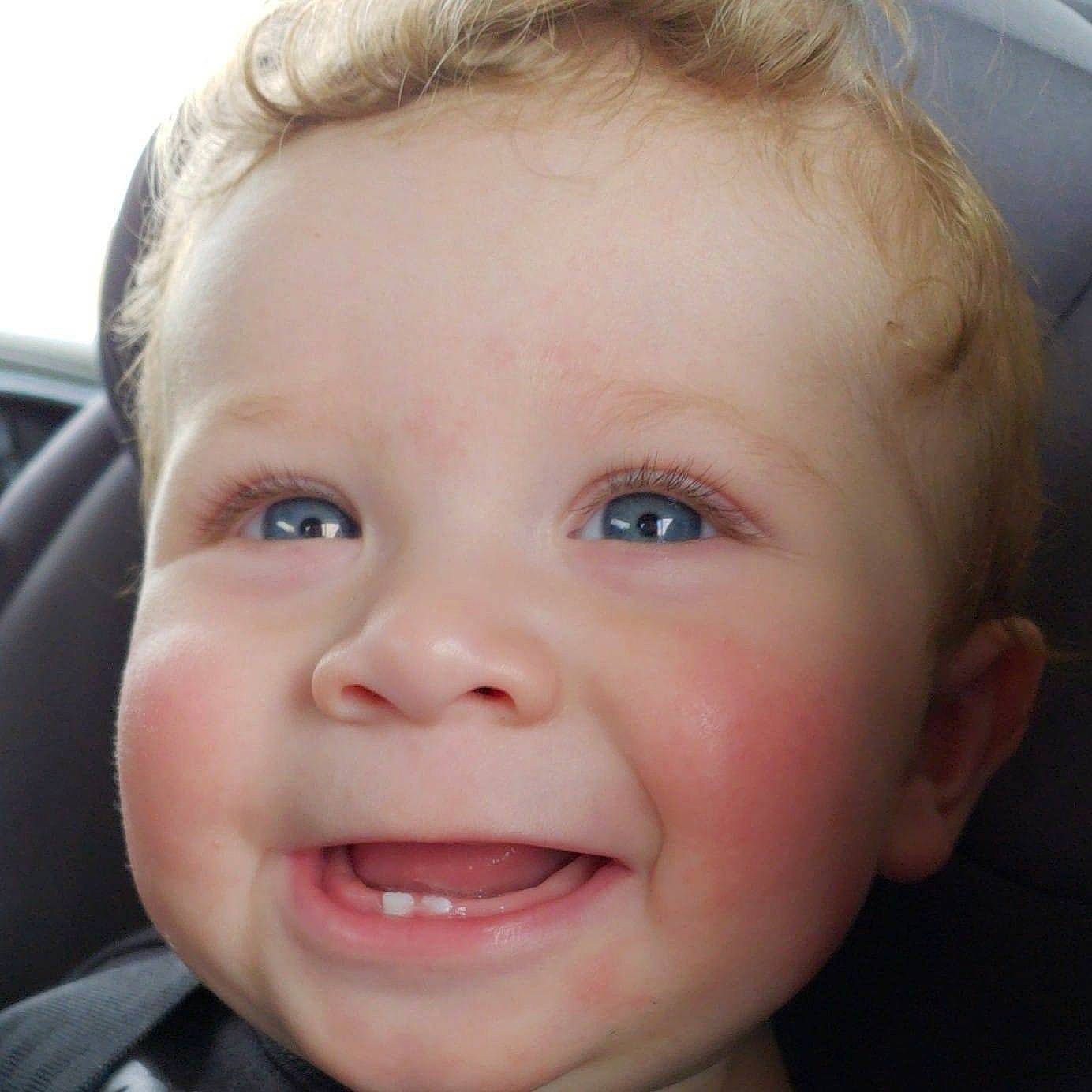 Brexton is registered to the contest to win money with this photo: cheek, child, chin, close_up, ear, eye, eyebrow, face, facial_expression, forehead, head, human_hair_color, infant, joy, lip, mouth, nose, person, skin, smile