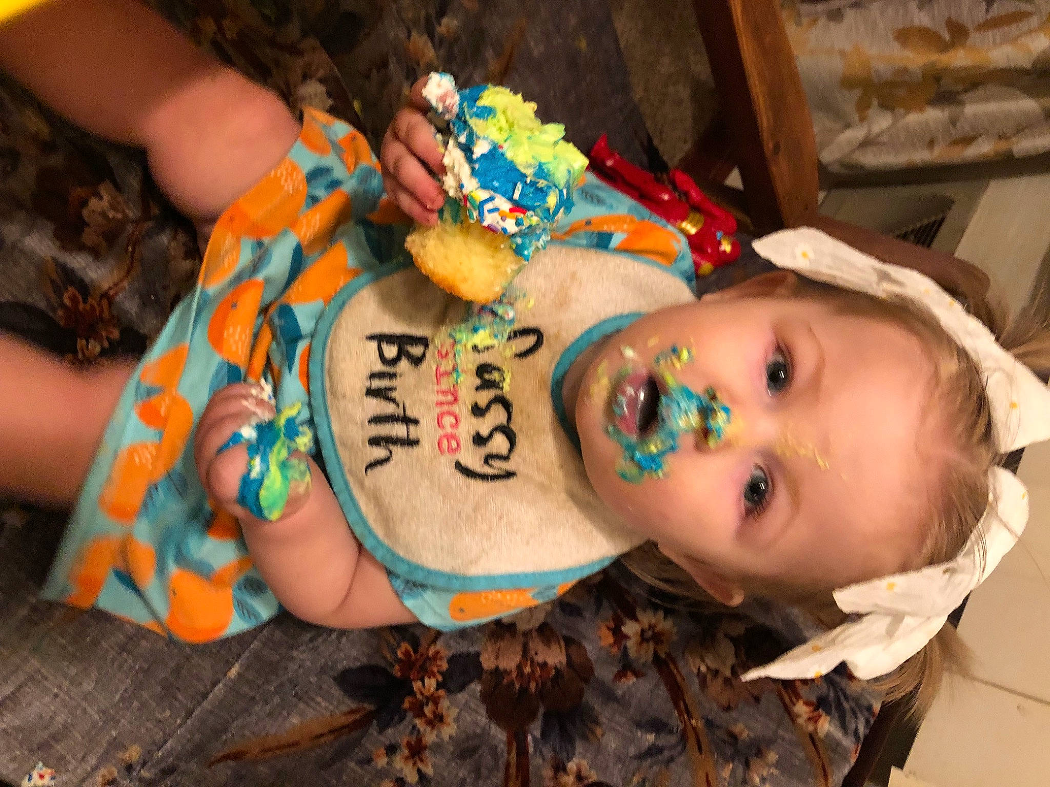 Jophelia is registered to the contest to win money with this photo: cheek, child, event, fun, happy, hat, headgear, jewellery, party, party_supply, pattern, person, smile, sweetness, toddler, wood, wrist