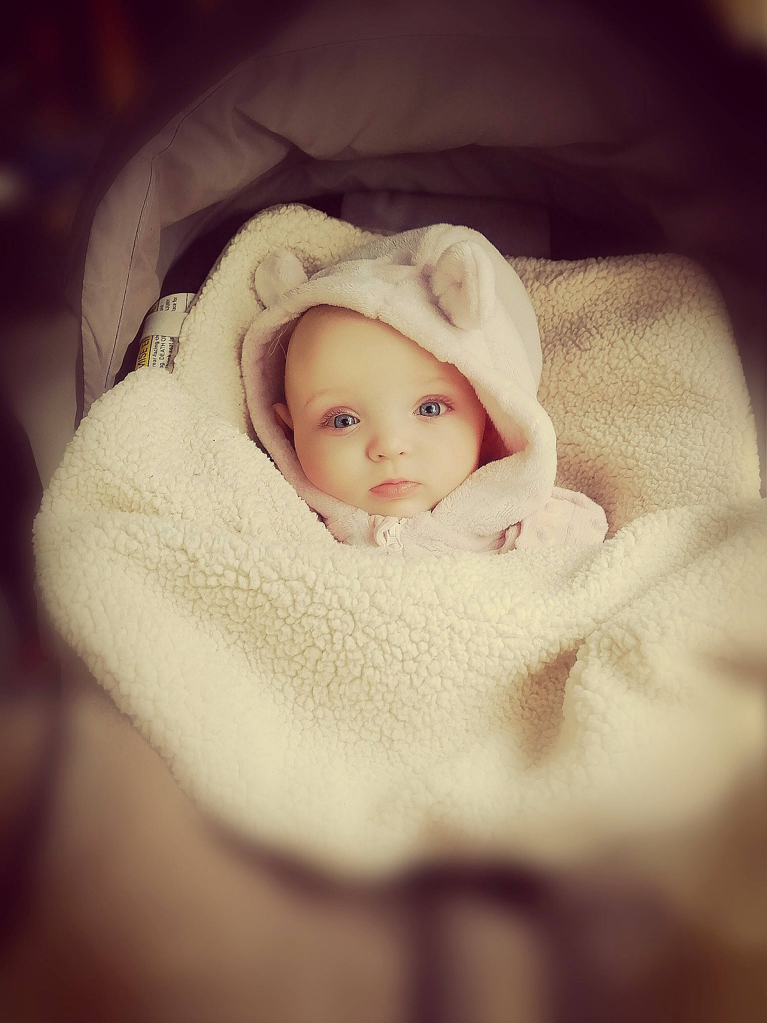 Autumn joined the competition — help win amazing prizes! baby, baby_products, baby_sleeping, baby_toddler_clothing, bedtime, cheek, comfort, eyelash, fashion_accessory, flash_photography, fur, hair_accessory, headgear, iris, linens, lip, outerwear, person, portrait_photography, sleeve