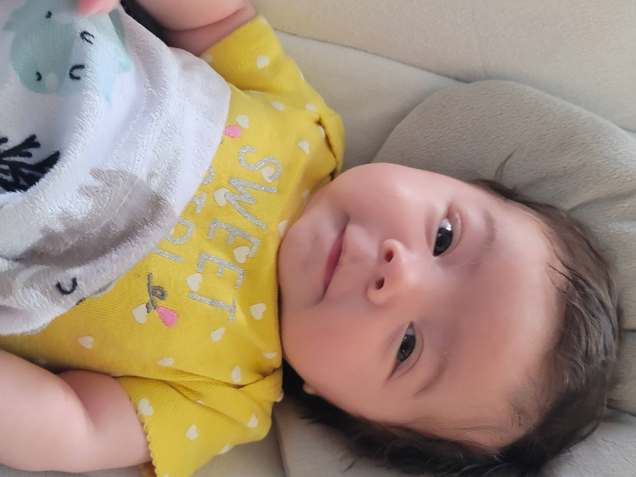 Mara joined the competition — help win amazing prizes! baby, baby_toddler_clothing, cheek, child, comfort, eyelash, finger, gesture, hand, happy, iris, lip, mouth, nail, nose, person, skin, sleeve, textile, toddler