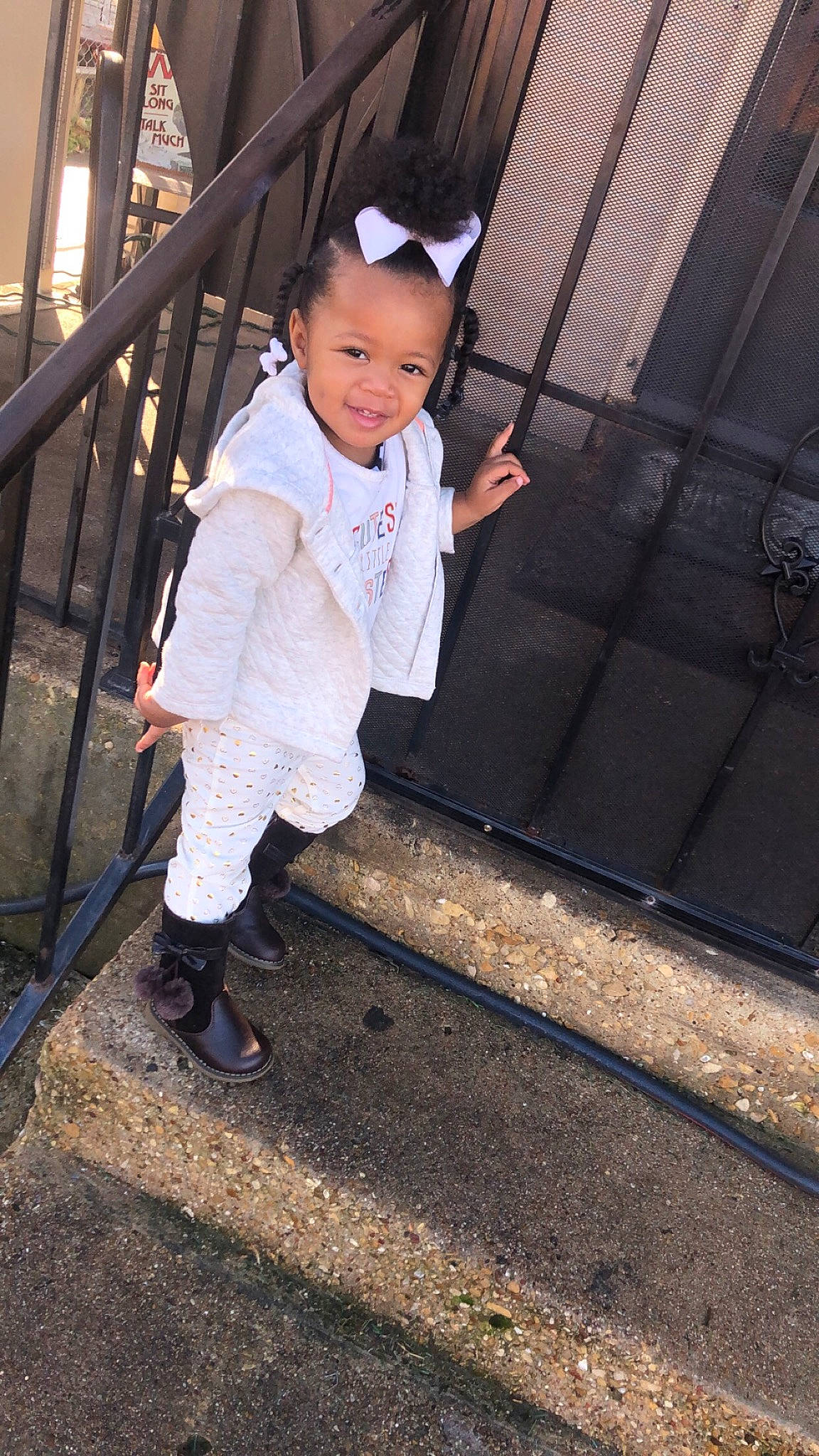 Jewell is registered to the contest to win money with this photo: child, cool, footwear, joy, leg, person, shoe, smile, toddler