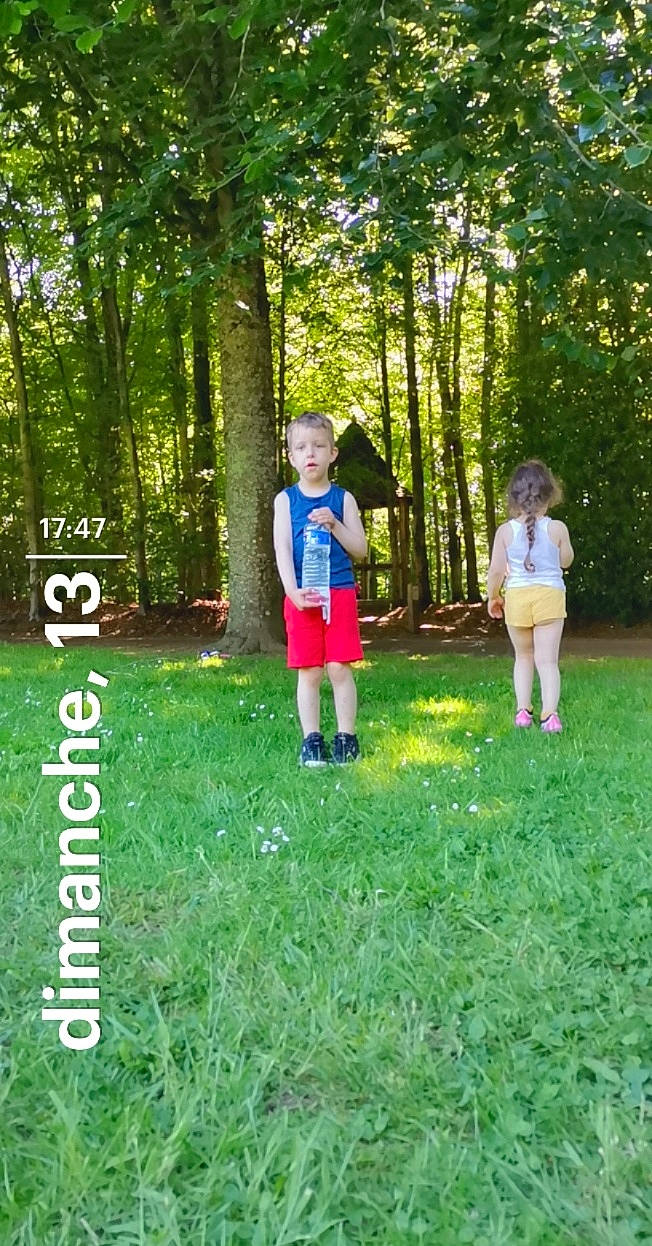 Louness participe au concours pour gagner de l'argent avec cette photo : botany, electric_blue, forest, fun, grass, grassland, happy, leaf, leisure, meadow, natural_landscape, people_in_nature, person, plant, recreation, shorts, t_shirt, terrestrial_plant, toddler, tree