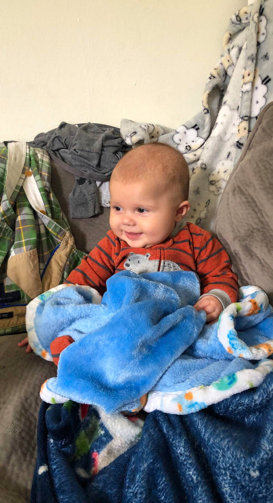 Felix joined the competition — help win amazing prizes! baby, baby_toddler_clothing, cheek, child, comfort, couch, denim, eye, face, grass, hairstyle, happy, head, joy, lap, person, sitting, skin, sleeve, smile