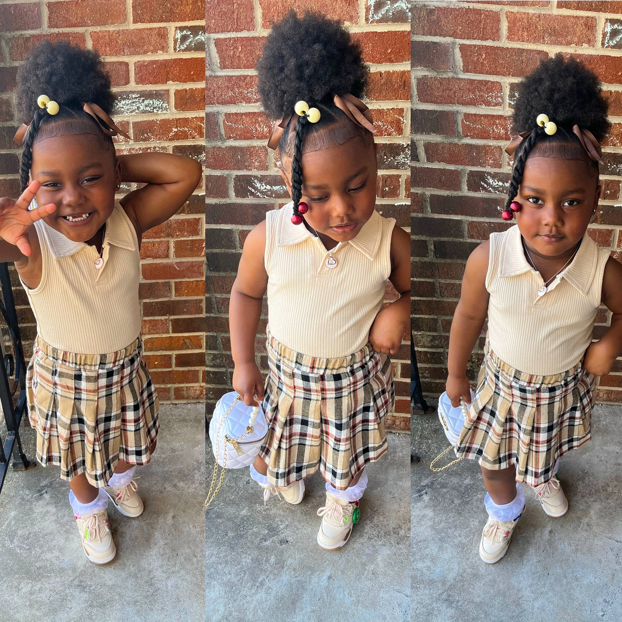 Samiya joined the competition — help win amazing prizes! baby_toddler_clothing, child, clothing, face, happy, head, jewellery, joy, pattern, people, person, photograph, plaid, sandal, shorts, skin, smile, snapshot, summer, tartan