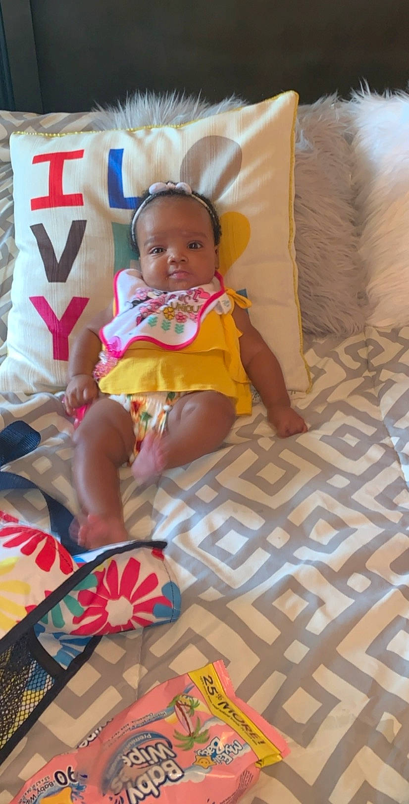 Chasity is registered to the contest to win money with this photo: baby, child, person, play, textile, toddler