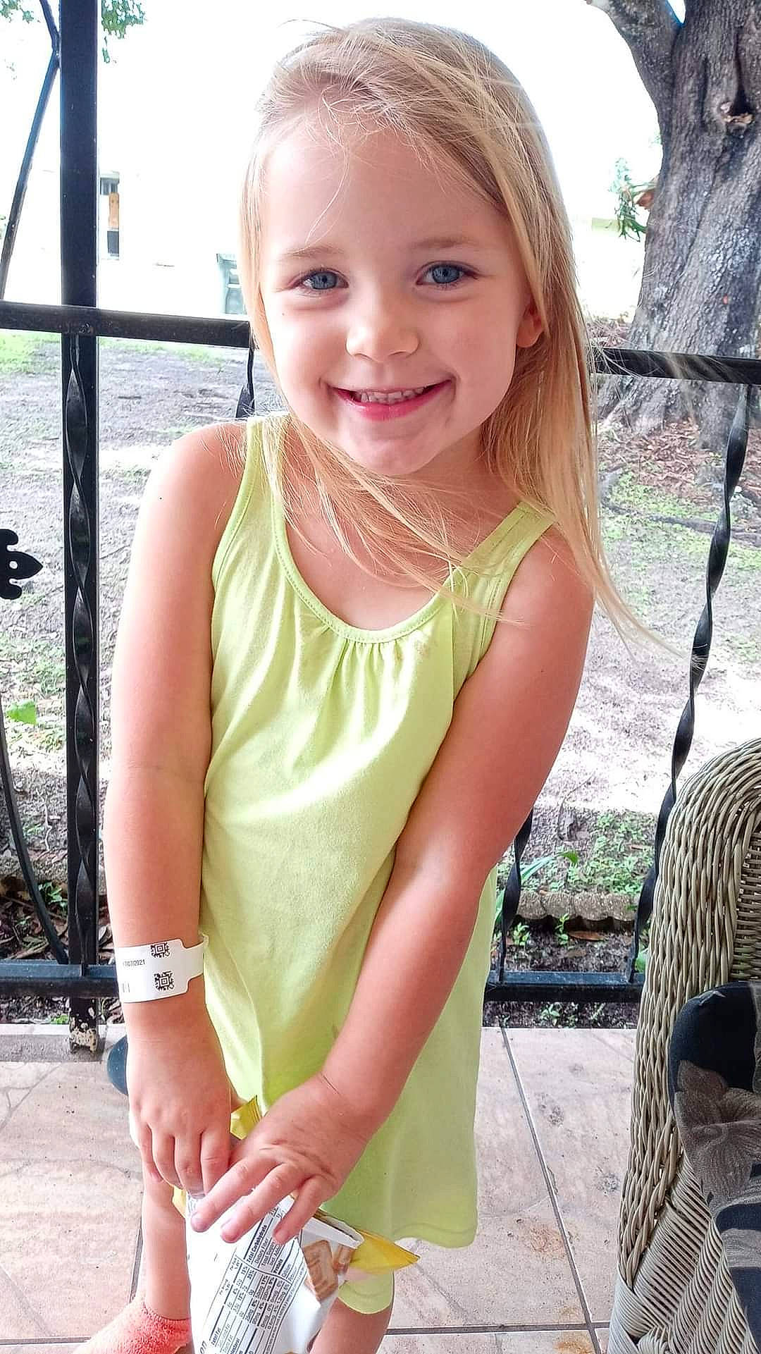 Kyndall joined the competition — help win amazing prizes! beauty, blond, brown_hair, child, fun, grass, happy, jewellery, joy, leisure, pattern, people_in_nature, person, shoulder, sky, sleeve, sleeveless_shirt, smile, summer, toddler