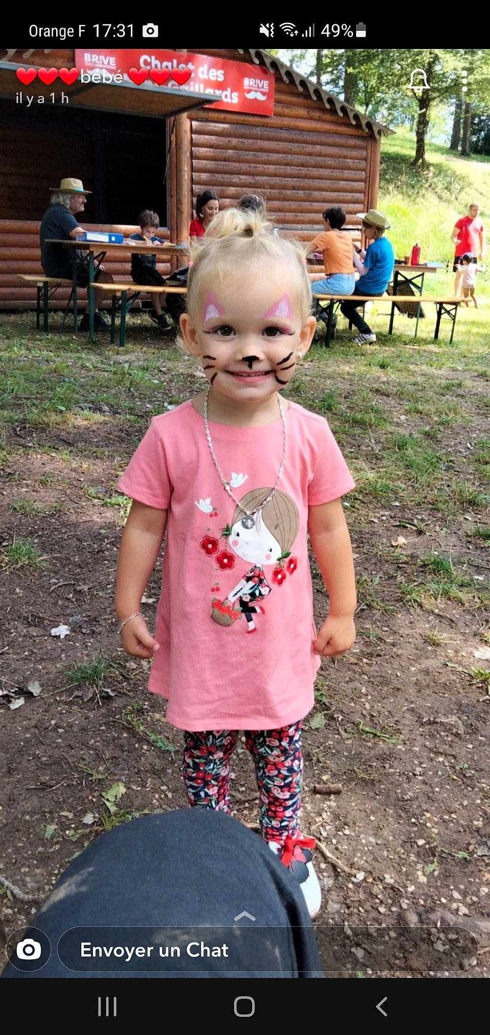 Octavia a rejoint le concours — aidez-le/la à gagner de superbes lots ! child, community, face, fun, grass, green, hair, hairstyle, happy, head, headwear, joy, leisure, people, person, pink, plant, public_space, shorts, summer
