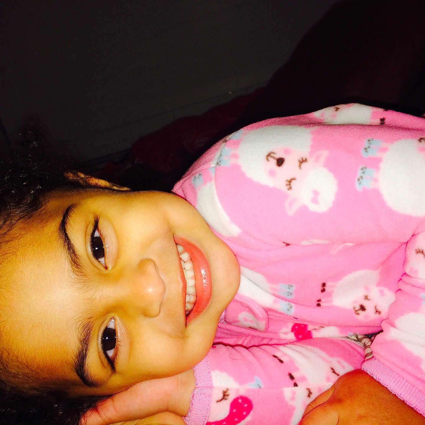 Brianna is registered to the contest to win money with this photo: beauty, black_hair, cheek, child, close_up, eye, eyebrow, face, forehead, girl, head, human_hair_color, infant, lip, mouth, nose, pink, skin, smile, toddler