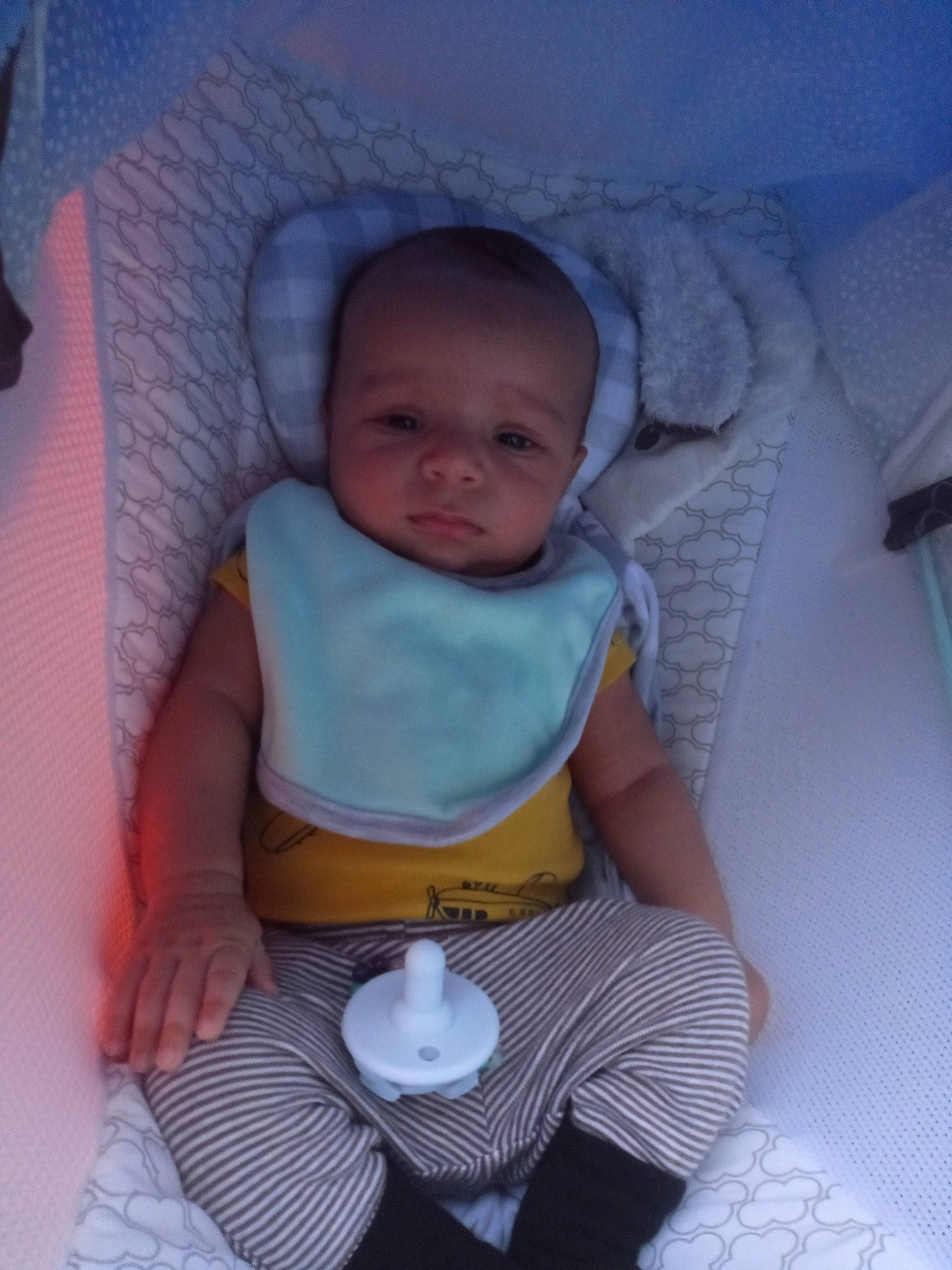 Jasper Giovanni is registered to the contest to win money with this photo: arm, baby, baby_toddler_clothing, cheek, child, comfort, cup, eye, finger, hairstyle, iris, lap, mouth, organ, person, pink, product, skin, tableware, textile