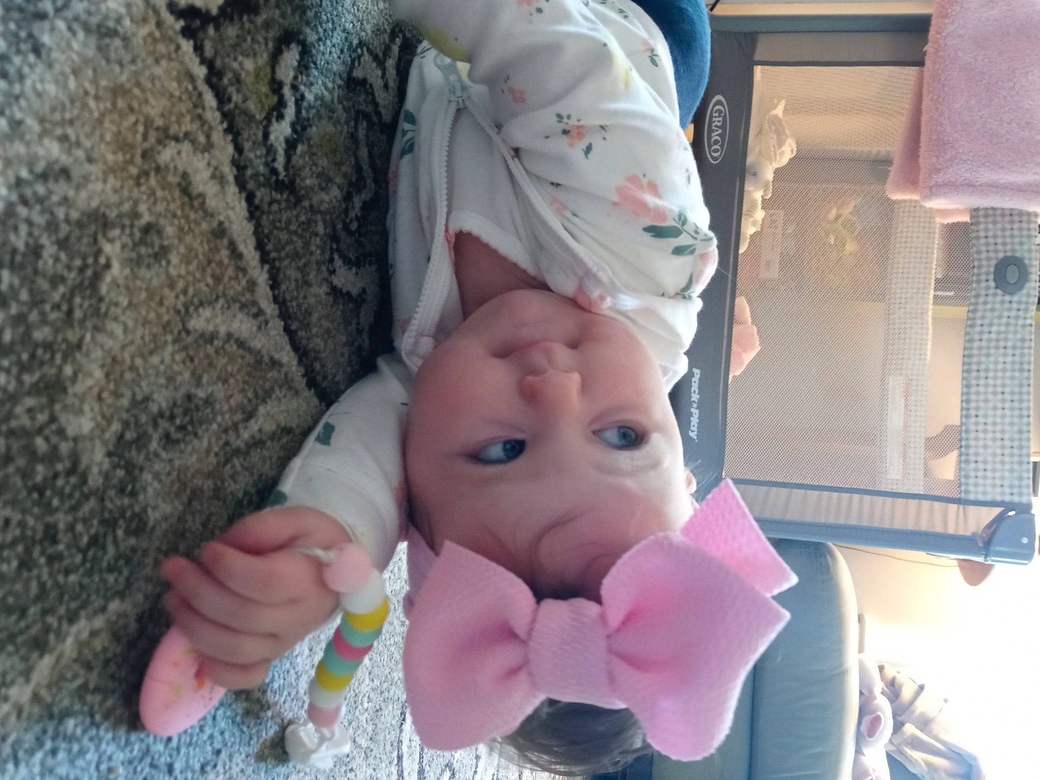 Quinn joined the competition — help win amazing prizes! baby, child, doll, eyelash, finger, foot, fun, gesture, hand, headwear, mouth, nail, nose, person, pink, stuffed_toy, textile, thumb, toddler, toy