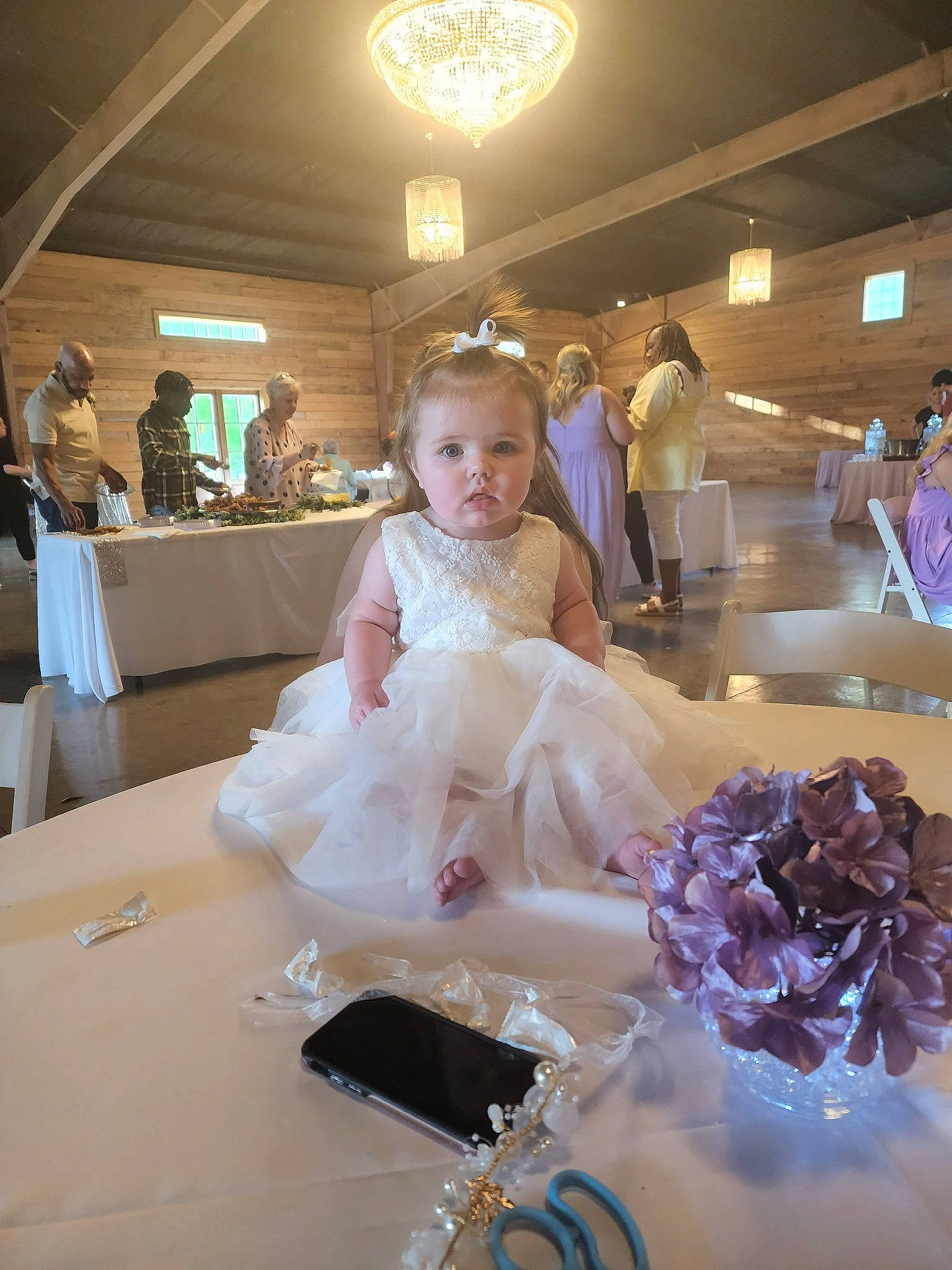 Eleanor joined the competition — help win amazing prizes! bouquet, bridal_accessory, bridal_clothing, bridal_party_dress, chair, dress, event, fashion_accessory, fashion_design, flooring, formal_wear, fun, gown, happy, haute_couture, headpiece, person, toddler, wedding, wedding_ceremony_supply