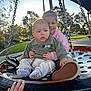 child, children, swing, playground, park, outdoor, smile, happy, baby, toddler, clothing, sunlight, trees, hand, footwear, casual, daylight, nature, friends, fun