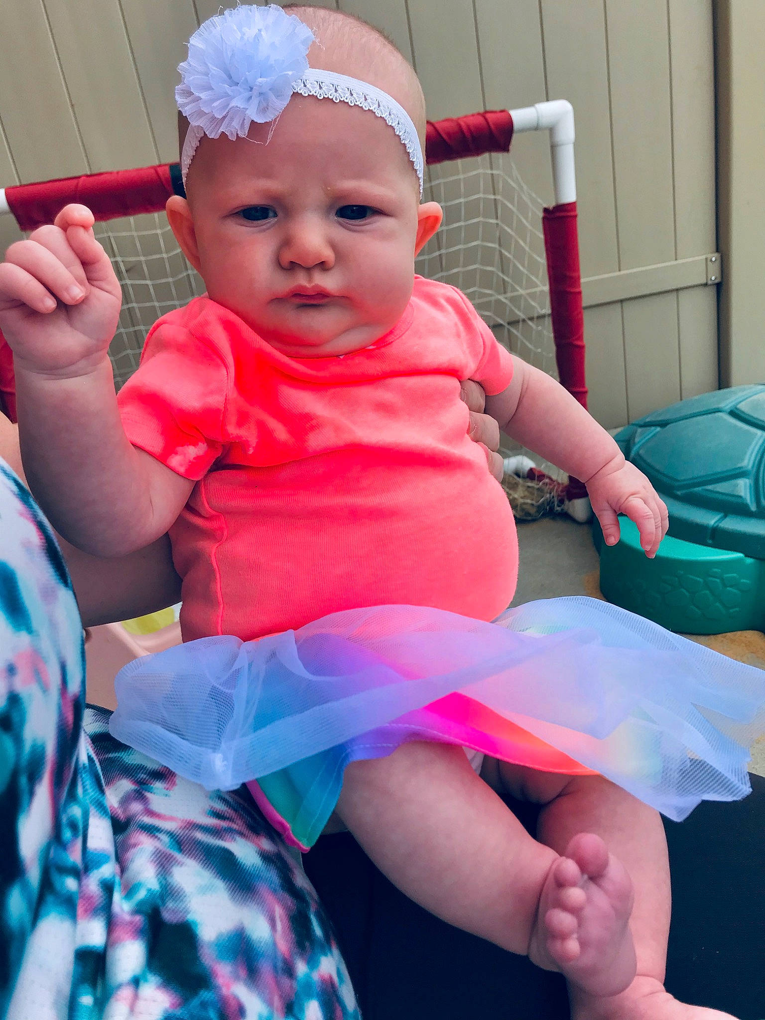 Leann joined the competition — help win amazing prizes! baby, baby_toddler_clothing, child, costume, headwear, person, pink, toddler