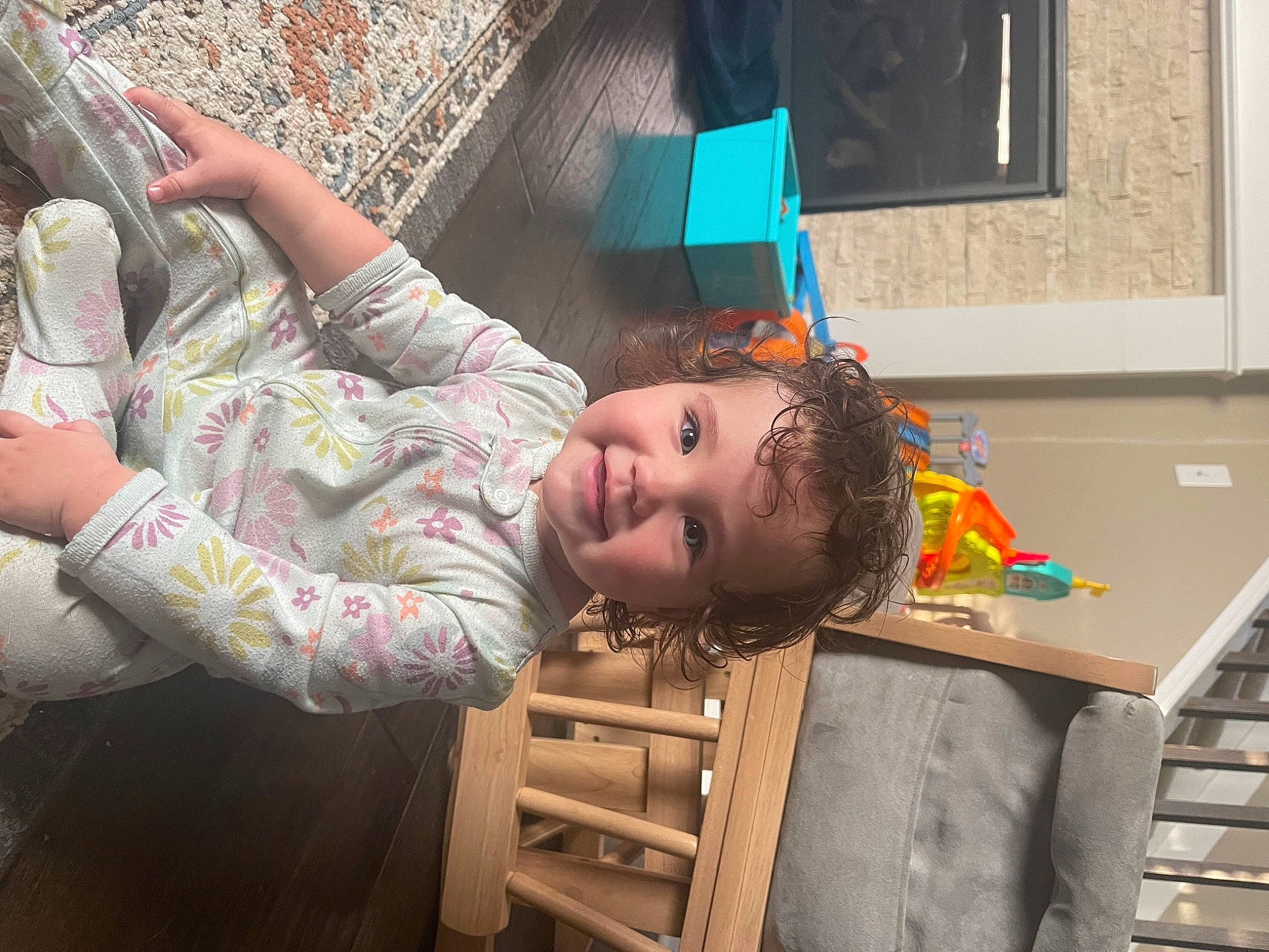 Daisy joined the competition — help win amazing prizes! child, computer_keyboard, eyewear, flooring, fun, happy, joy, leisure, pattern, person, picture_frame, play, room, sitting, toddler, tree, visual_arts, wood