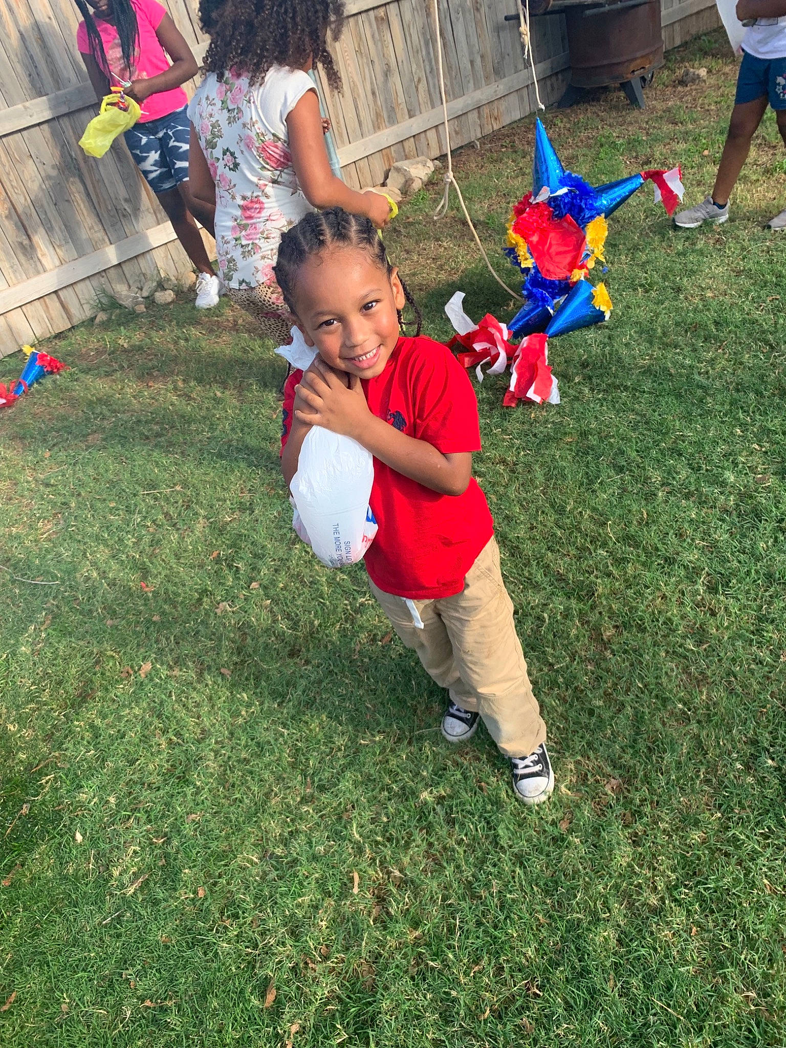 Khyson joined the competition — help win amazing prizes! child, fun, grass, happy, joy, lawn, leaf, leisure, natural_environment, person, plant, play, recreation, sky, smile, summer, toddler, tree, vacation