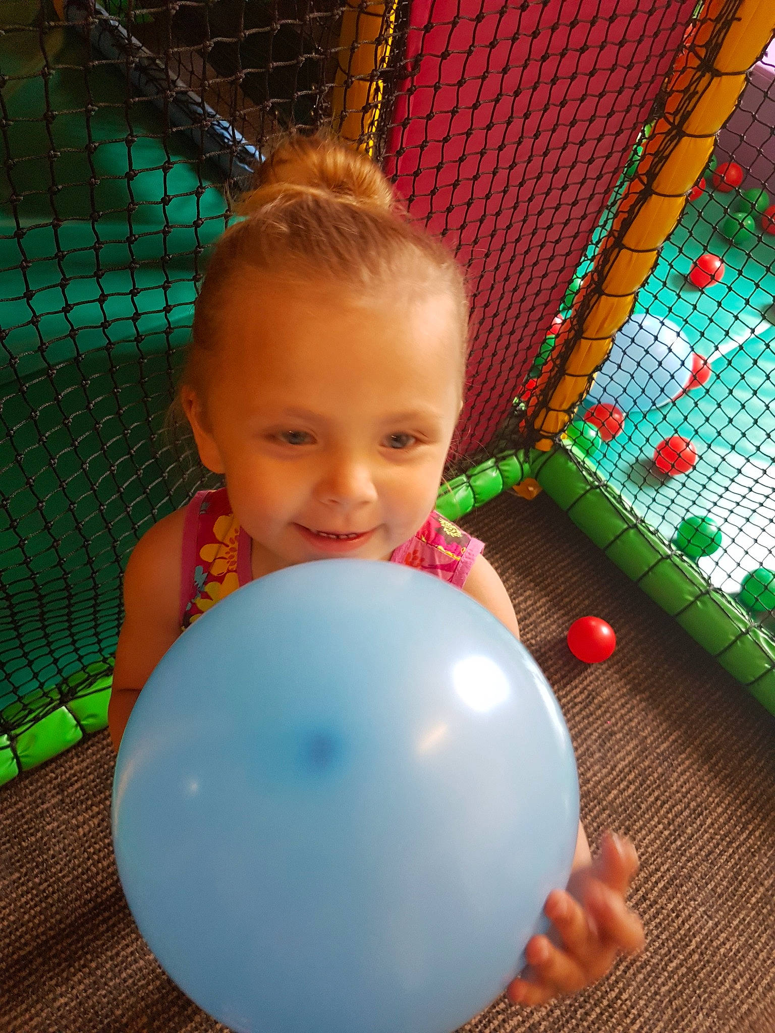 Francessca joined the competition — help win amazing prizes! baby, baby_toys, ball, child, leisure, person, play, toddler, toy