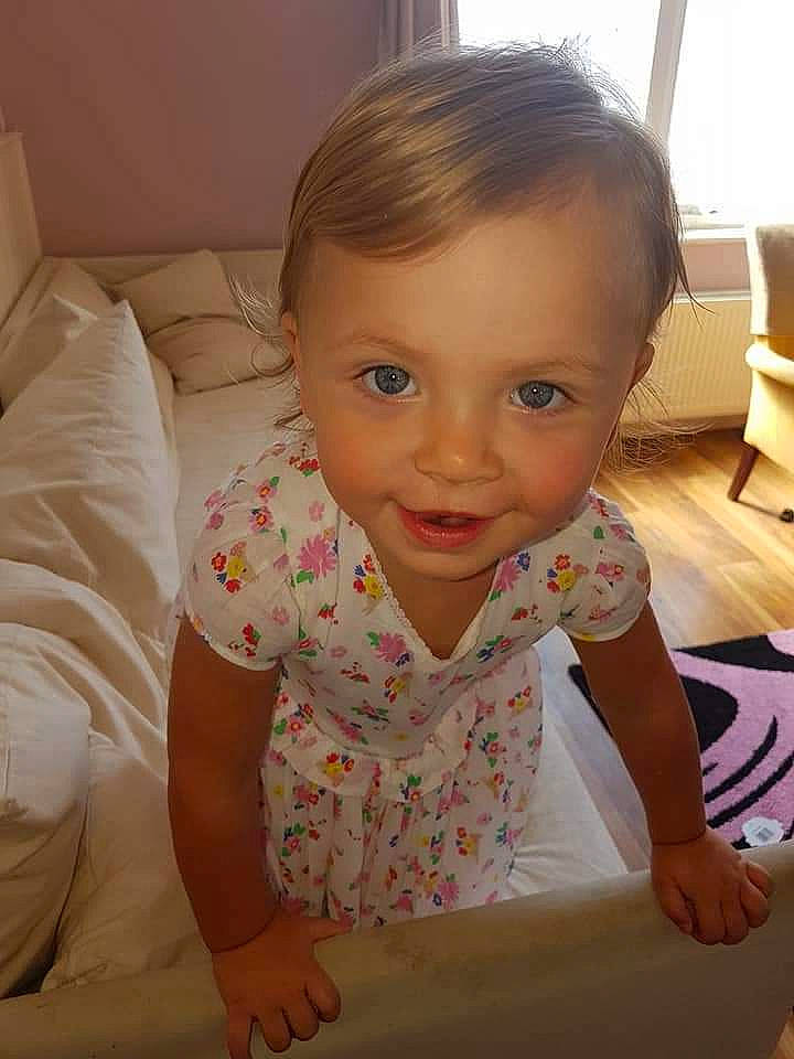 Francessca joined the competition — help win amazing prizes! baby, beauty, cheek, child, chin, electronic_device, eye, face, facial_expression, forehead, fun, head, iris, lip, mouth, nose, person, sitting, skin, smile