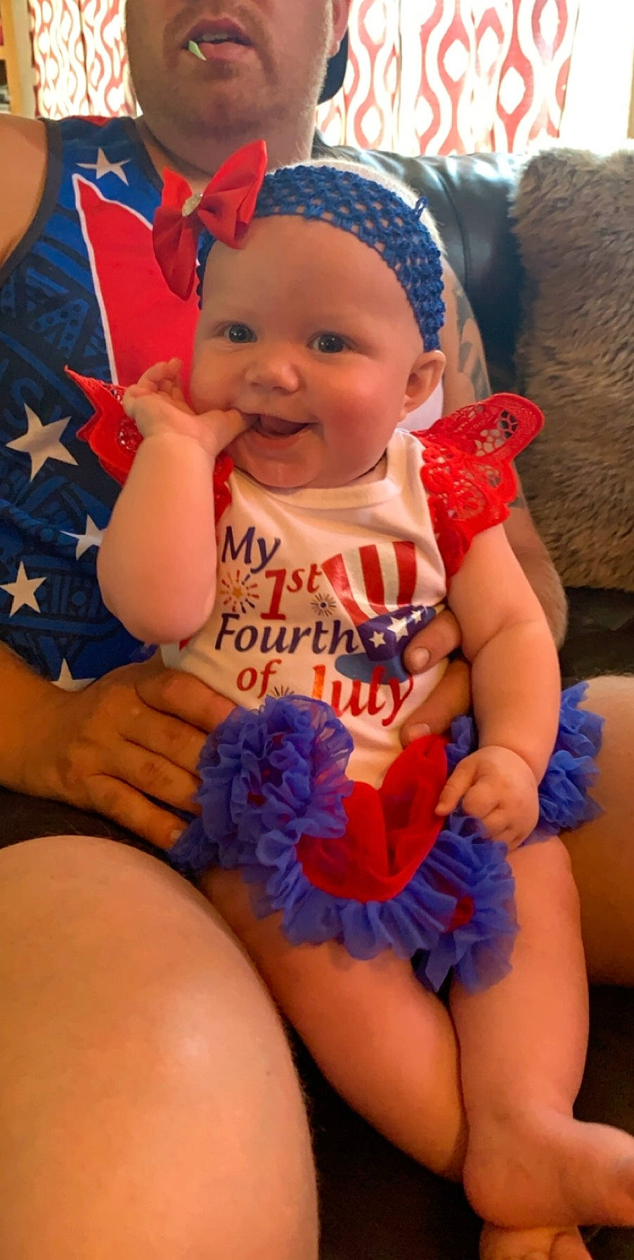 Kenadee joined the competition — help win amazing prizes! abdomen, baby, baby_toddler_clothing, cheek, child, electric_blue, finger, headgear, headwear, joy, leg, person, sitting, smile, thigh, thumb, toddler