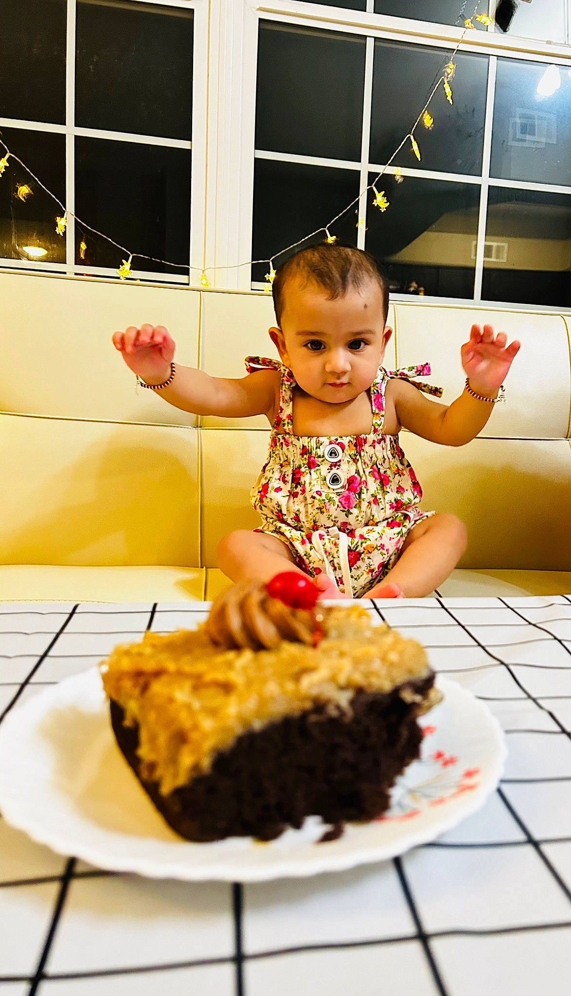 Avika is registered to the contest to win money with this photo: baked_goods, birthday, birthday_cake, cake, cake_decorating, cake_decorating_supply, cuisine, food, ingredient, kuchen, lekach, person, plate, recipe, snack_cake, sugar_cake, sweetness, table, tableware, toddler