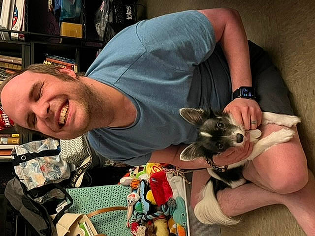 Noah joined the competition — help win amazing prizes! audio_equipment, canidae, companion_dog, dog_breed, eyewear, felidae, finger, fur, hand, nail, paw, rodent, small_to_medium_sized_cats, smile, tattoo, tattoo_artist, toy, toy_dog, whiskers, wildlife_biologist