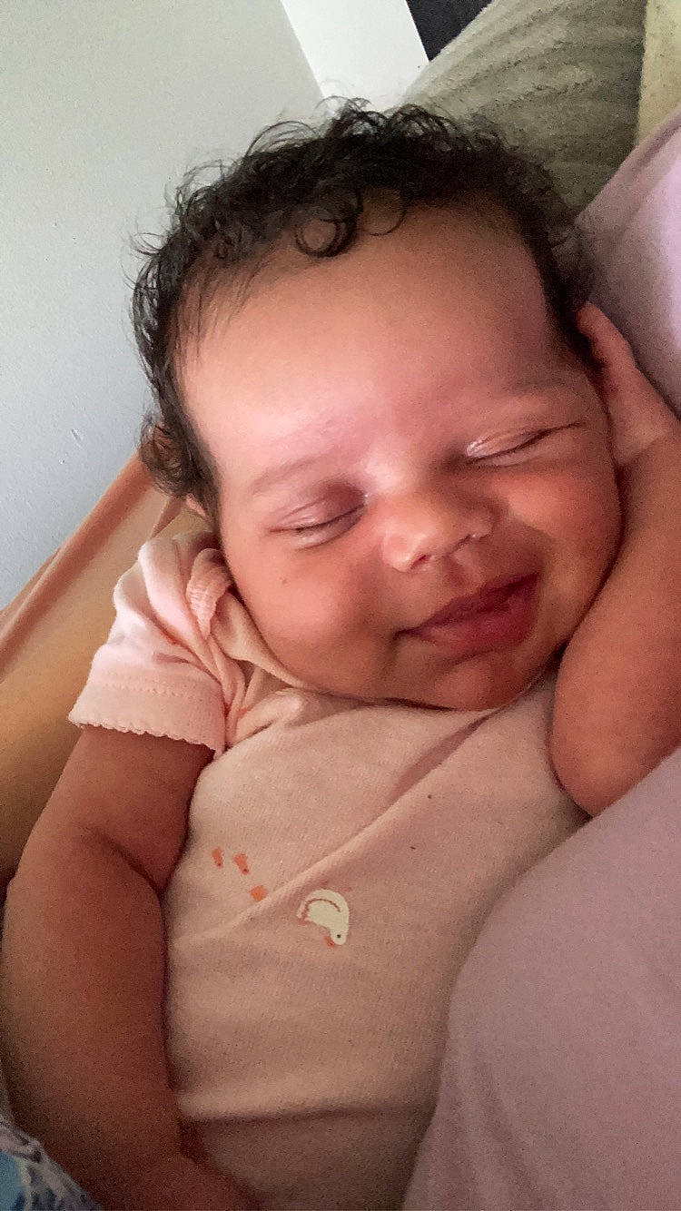 Arianna joined the competition — help win amazing prizes! arm, baby, cheek, chin, comfort, eye, eyebrow, face, happy, head, human_body, iris, jaw, joy, lip, mouth, muscle, neck, nose, person