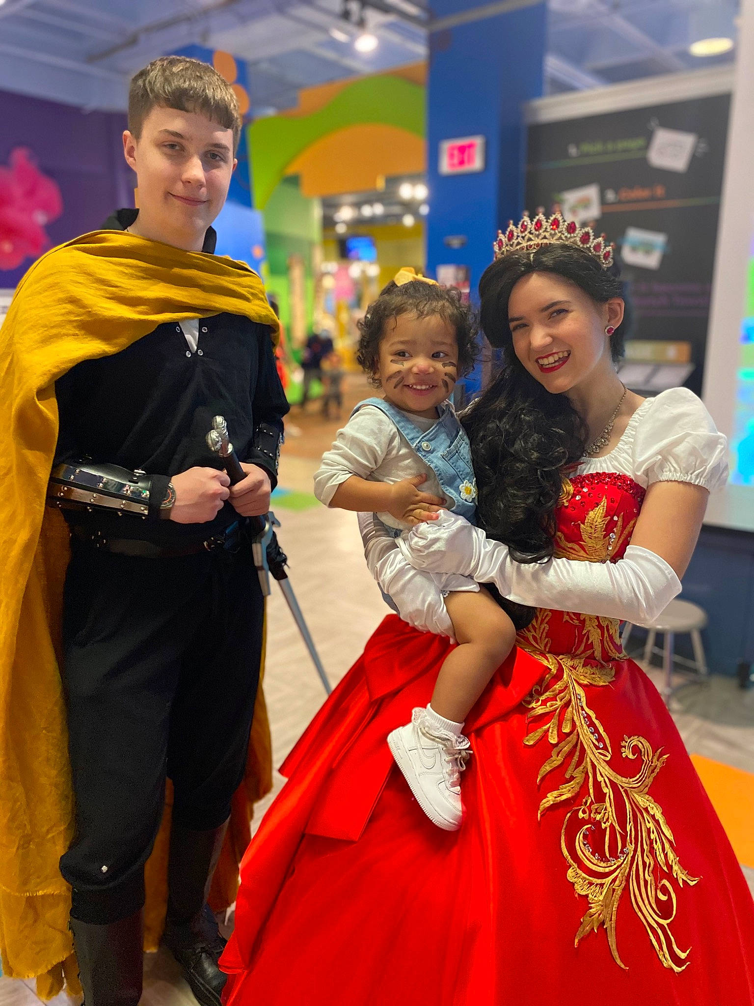 Aubrie joined the competition — help win amazing prizes! child, costume, event, face, fashion_design, fictional_character, flooring, formal_wear, fun, happy, hat, interaction, joy, leisure, luggage_and_bags, person, recreation, skin, smile, toddler