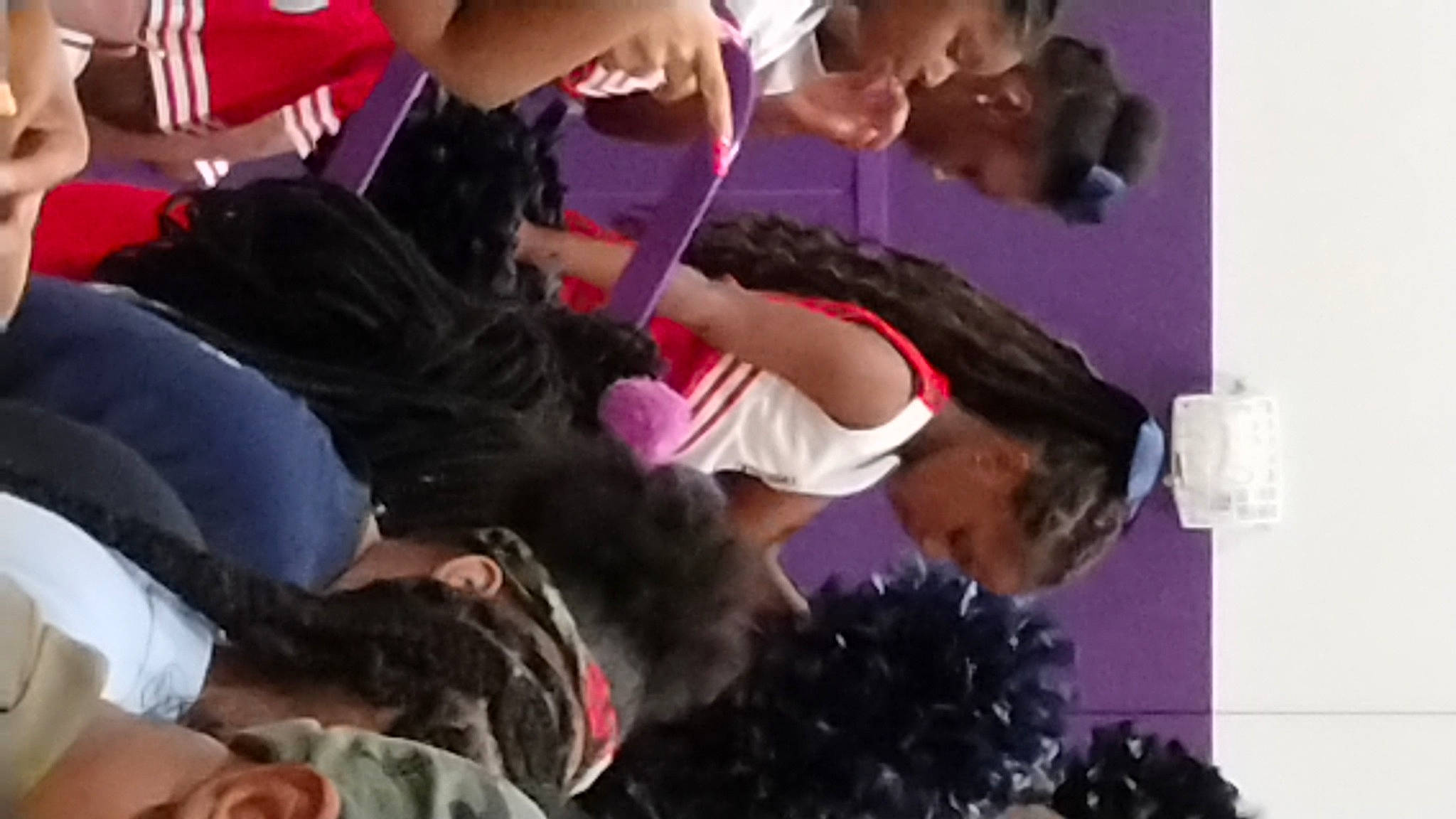 Syxia is registered to the contest to win money with this photo: black, child, event, eyewear, fun, fur, gesture, happy, leisure, magenta, person, room, t_shirt, tree