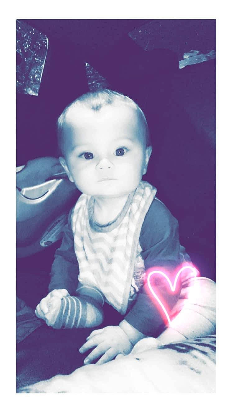 Kason joined the competition — help win amazing prizes! baby, baby_products, baby_toddler_clothing, child, comfort, cool, electric_blue, flash_photography, happy, iris, magenta, monochrome_photography, person, photo_caption, portrait_photography, purple, sitting, sleeve, t_shirt, toddler