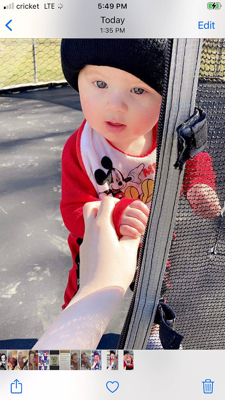 Kason is registered to the contest to win money with this photo: baby, baby_toddler_clothing, beauty, cap, carmine, child, cool, happy, hat, headwear, leisure, pattern, person, photograph, recreation, sleeve, smile, snapshot, street_fashion, toddler