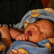 Jaziar joined the competition — help win amazing prizes! newborn, baby, sleeping, blanket, blue, teddy_bear, cozy, closeup, face, infant, portrait, hand, comfort, warm, cute, person, resting, soft, wrapped, indoor