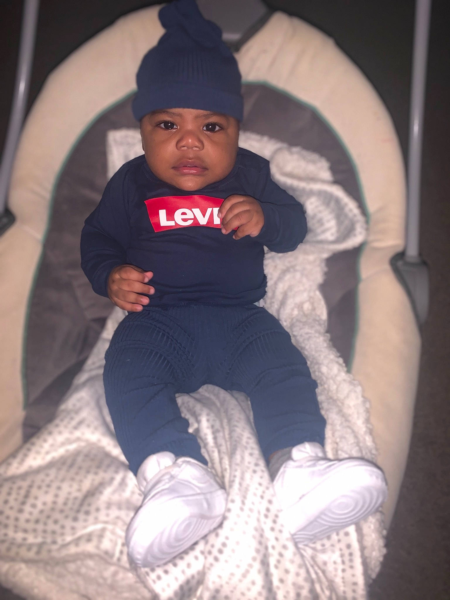 Kartell Rhodes joined the competition — help win amazing prizes! baby, baby_toddler_clothing, cap, car_seat, chair, comfort, cool, couch, dress, finger, hat, headwear, human_body, human_leg, lap, leg, mouth, person, sock, t_shirt