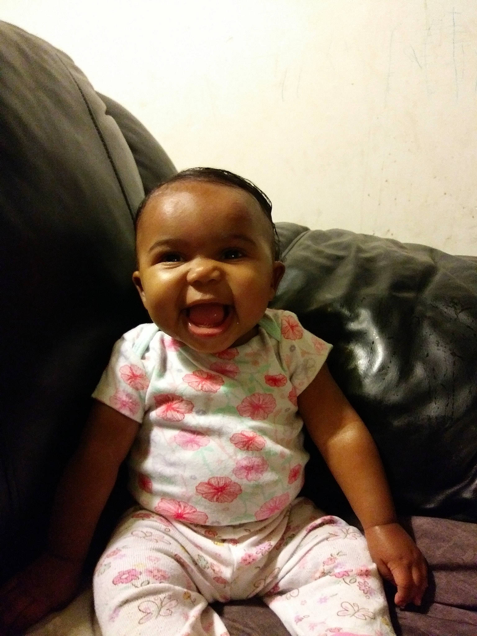 Nova Reign joined the competition — help win amazing prizes! baby, cheek, child, daughter, face, facial_expression, fun, happy, head, human, laugh, lip, nose, people, person, play, sitting, skin, smile, toddler