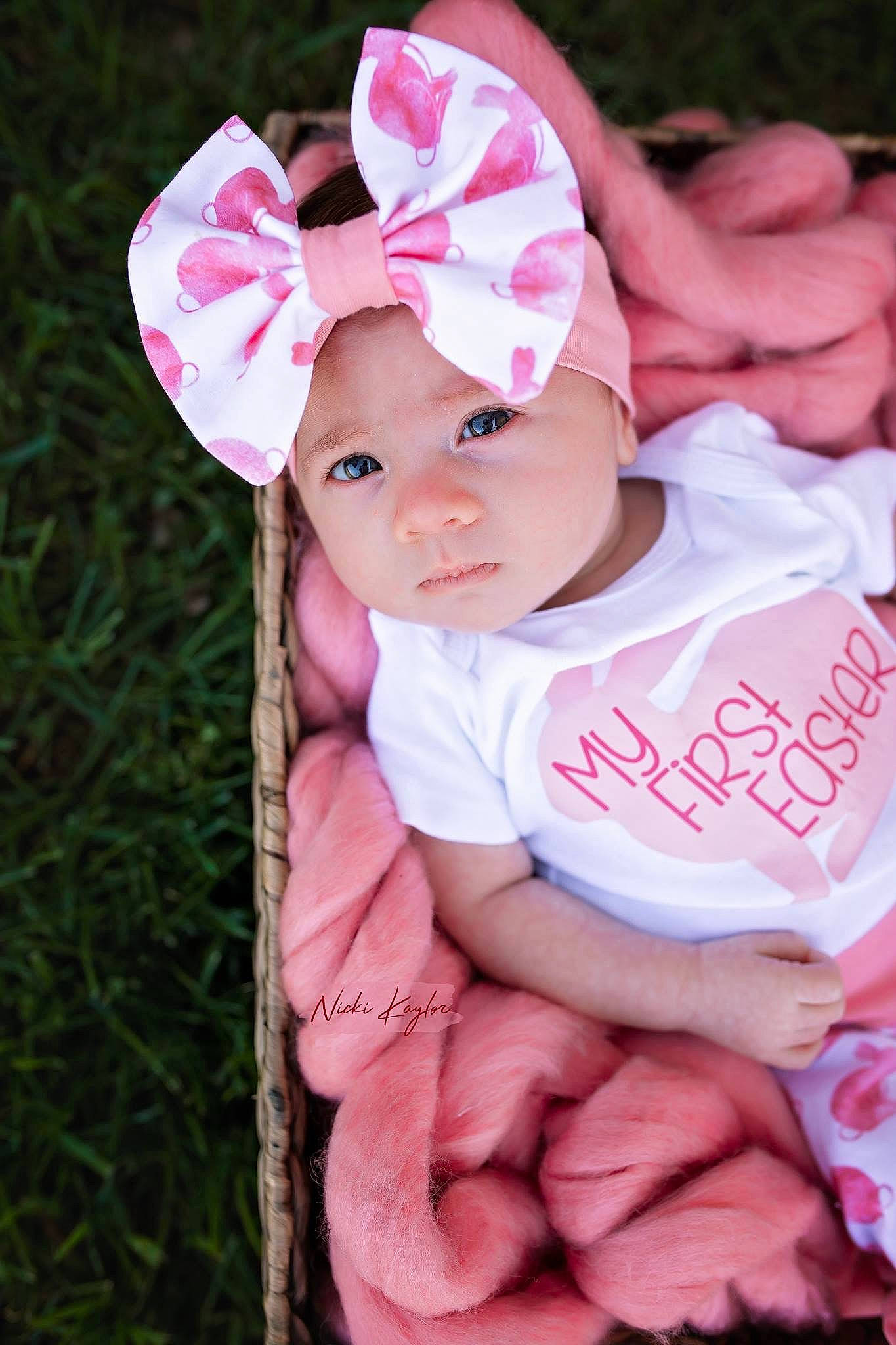 Emalynn is registered to the contest to win money with this photo: baby, baby_products, baby_toddler_clothing, child, costume_accessory, hair_accessory, headgear, person, pink, product, skin, toddler
