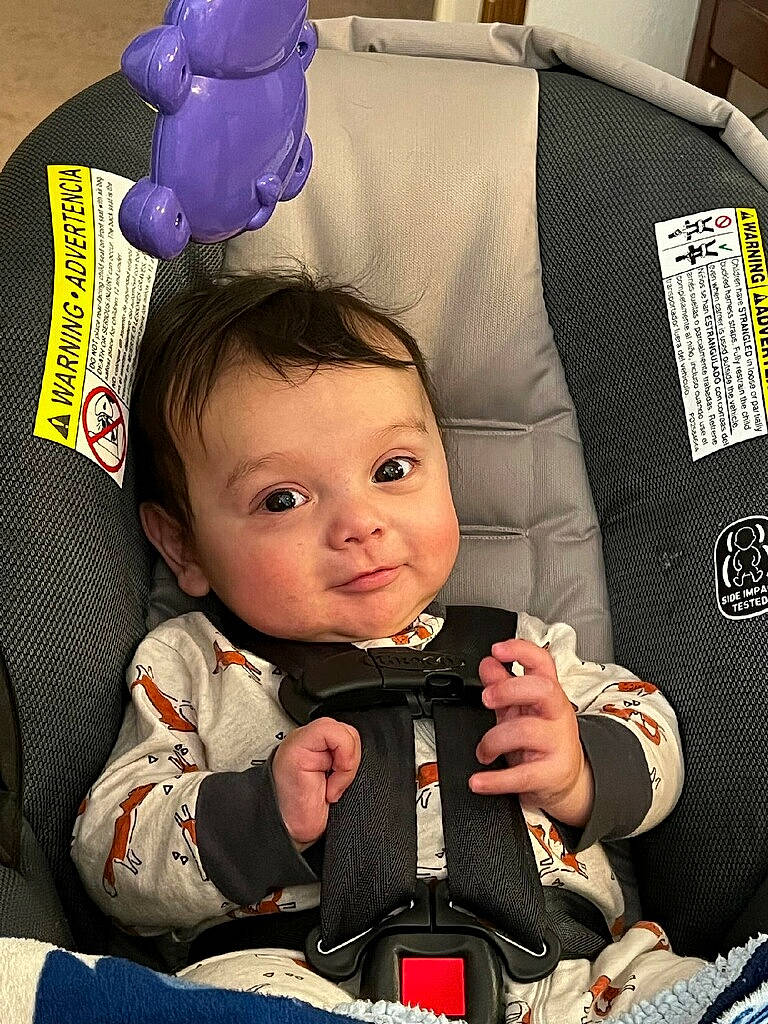 Brodie joined the competition — help win amazing prizes! auto_part, baby, baby_carriage, baby_in_car_seat, baby_products, baby_toddler_clothing, balloon, car_seat, chair, cheek, child, comfort, eye, fashion_accessory, happy, head, party_supply, person, seat_belt, sitting