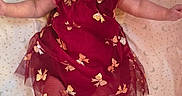 Chloe is registered to the contest to win money with this photo: adorable, arms_outstretched, baby, bed, blanket, bow, burgundy, butterfly, child, dress, face, happy, headband, indoor, infant, lying_down, nursery, photography, portrait, smiling
