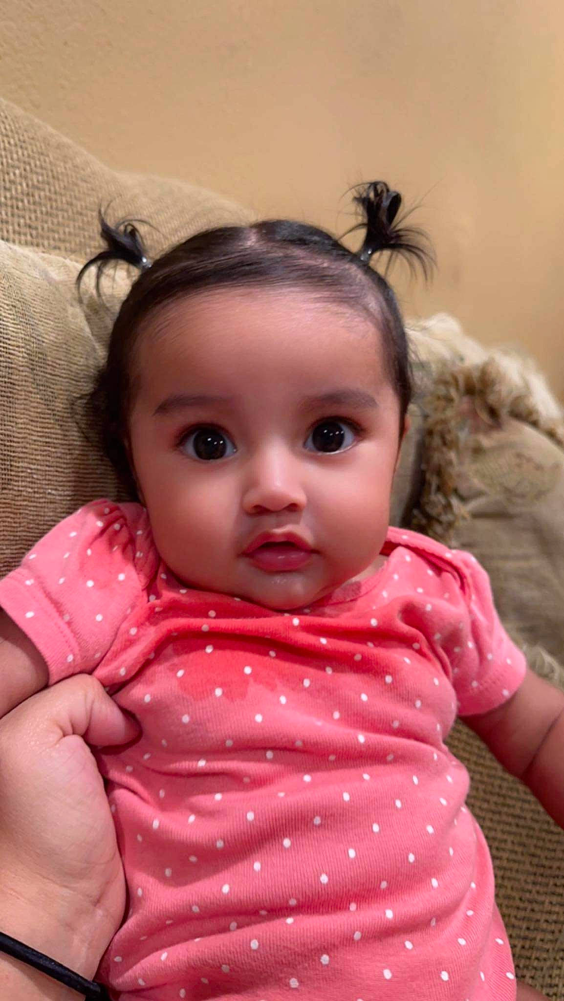 Andrea joined the competition — help win amazing prizes! baby, baby_toddler_clothing, cheek, child, chin, eye, eyebrow, eyelash, fun, grass, hair, hairstyle, happy, iris, lip, nose, person, pink, skin, sleeve