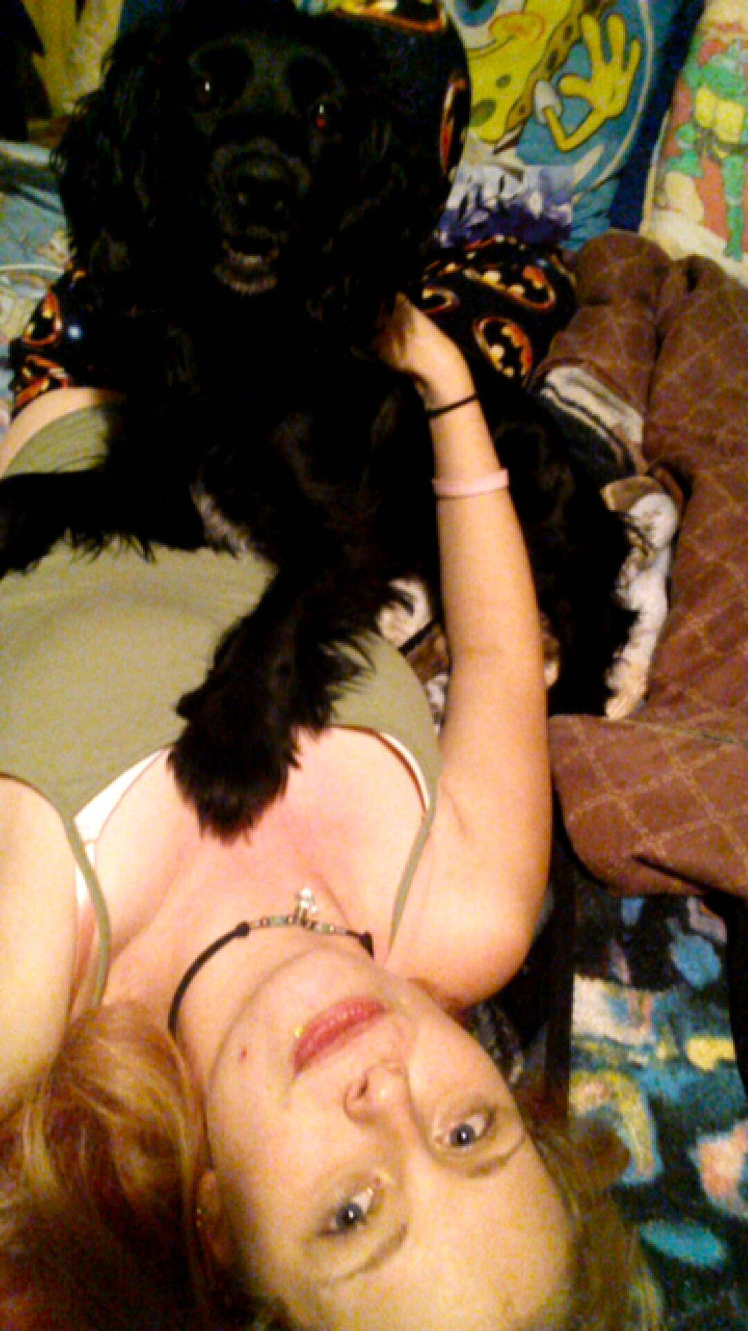 Stormy joined the competition — help win amazing prizes! black_hair, chest, costume, dress, event, feather, flesh, fun, fur, glove, hat, headpiece, human_leg, jewellery, mask, muscle, necklace, primate, thigh, tradition