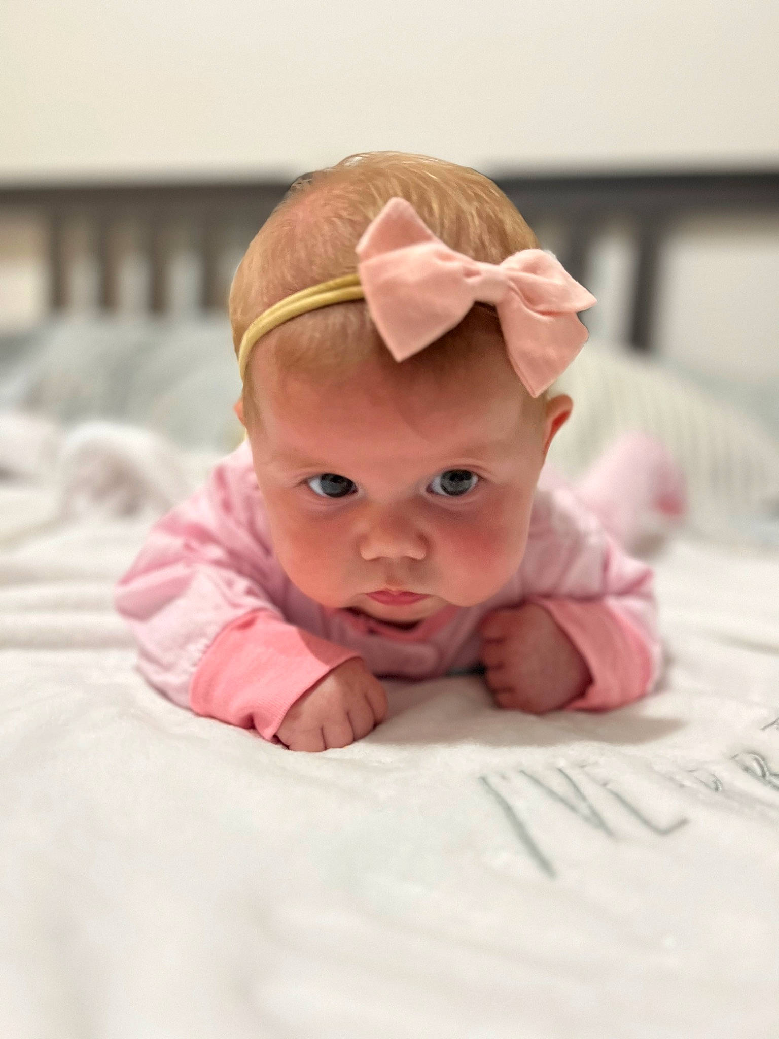 Alma joined the competition — help win amazing prizes! baby, baby_toddler_clothing, cheek, child, comfort, dress, flooring, fur, happy, headgear, iris, linens, peach, person, pink, portrait_photography, room, sitting, sleeve, toddler