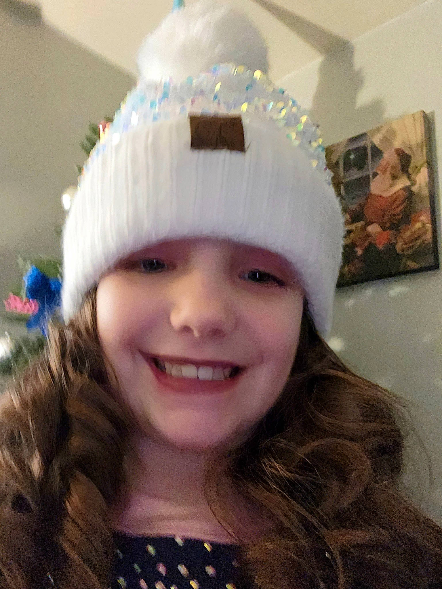Kelsey joined the competition — help win amazing prizes! beanie, beauty, cap, costume_hat, ear, event, fashion_accessory, fashion_design, hair_accessory, happy, hat, headgear, headpiece, headwear, helmet, joy, knit_cap, lip, person, picture_frame