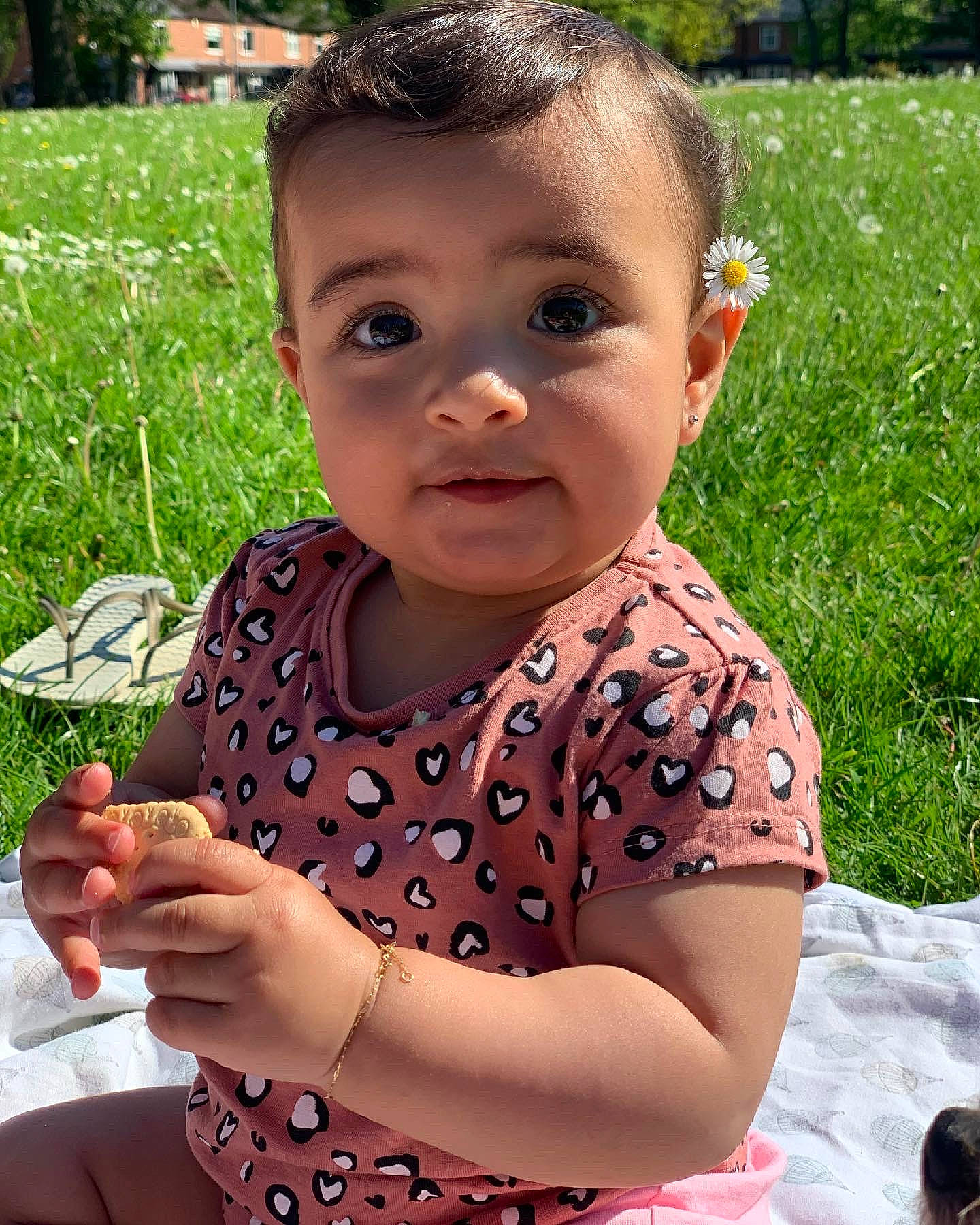 Antonella is registered to the contest to win money with this photo: adaptation, baby_toddler_clothing, child, fruit, fun, garden, grass, green, hairstyle, happy, leisure, pattern, people_in_nature, person, plant, play, recreation, soil, toddler, tree