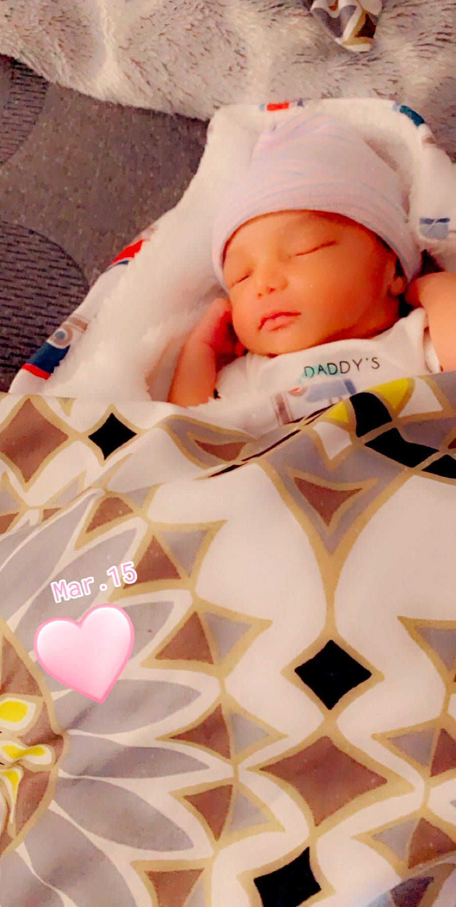 Asiah is registered to the contest to win money with this photo: baby, beauty, cheek, child, headwear, person, pink, product, skin, sleep, toddler