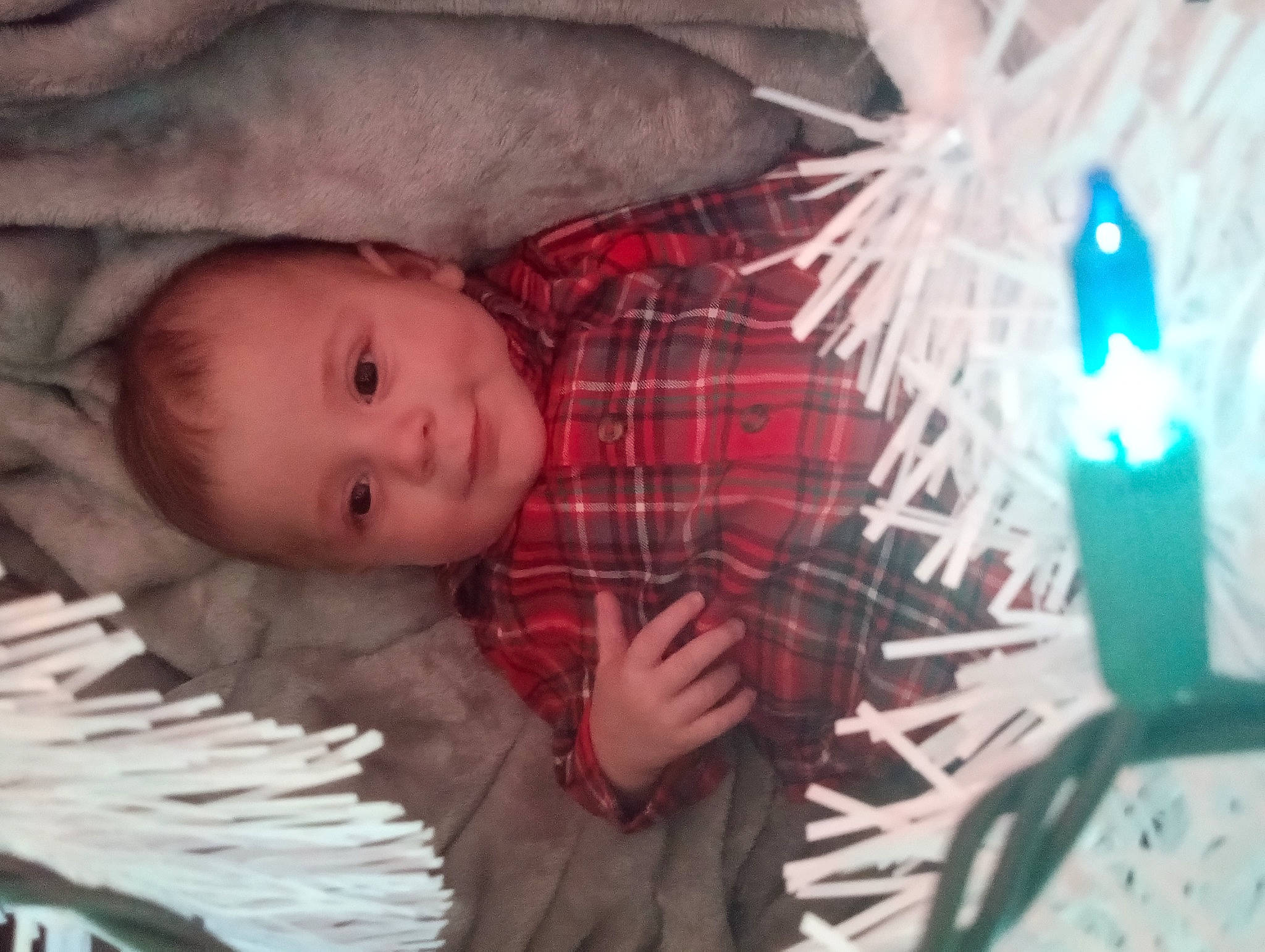 Alex joined the competition — help win amazing prizes! baby, baby_products, baby_safety, baby_toddler_clothing, bed, bedtime, candle, child, comfort, event, holiday, linens, pattern, person, plaid, room, tartan, textile, toddler, tree
