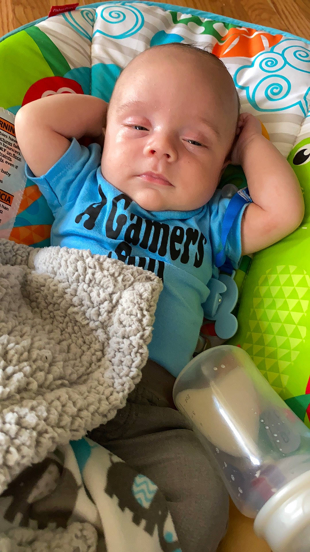 Taevon joined the competition — help win amazing prizes! aqua, baby, baby_products, baby_sleeping, baby_toddler_clothing, cheek, child, comfort, face, fun, grass, green, happy, linens, organ, pattern, person, product, skin, textile