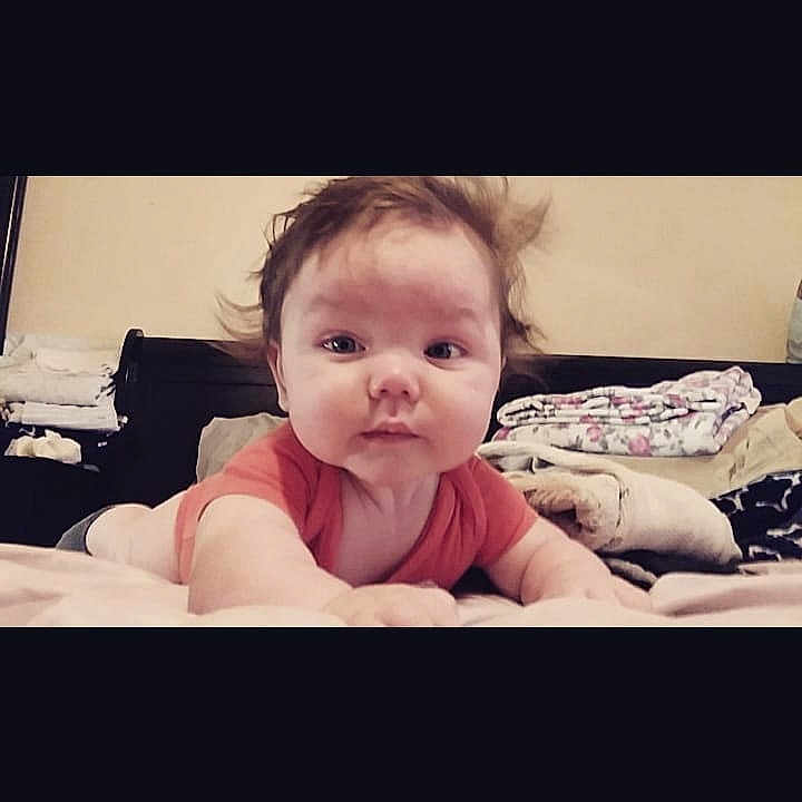 Edsel joined the competition — help win amazing prizes! bedtime, cheek, child, day, ear, eye, finger, girl, hand, infant, mouth, nose, person, product, smile, toddler