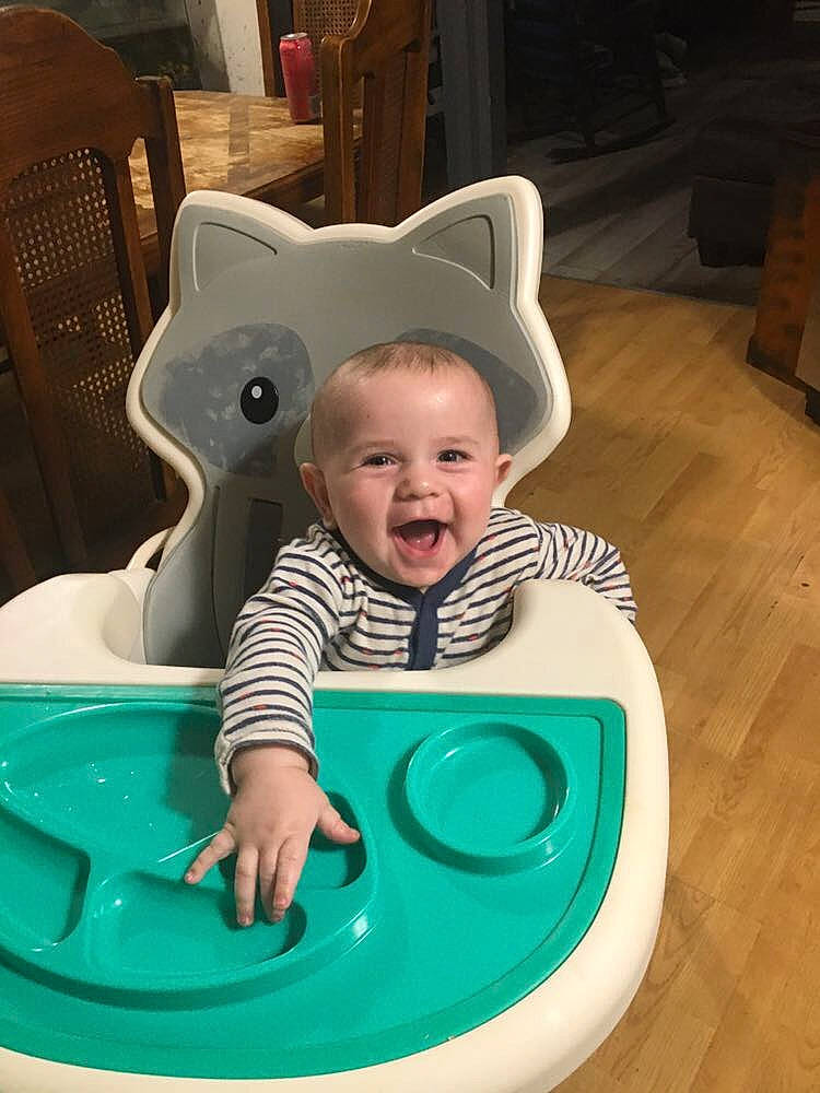 Andrew joined the competition — help win amazing prizes! baby, baby_products, baby_toddler_clothing, chair, child, comfort, eye, facial_expression, flooring, fun, happy, head, human_body, person, play, product, recreation, sitting, smile, toddler