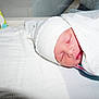 Caleb joined the competition — help win amazing prizes! baby, bassinet, bed, blanket, congratulations_card, cute, face, hat, healthcare, hospital, infant, newborn, peaceful, person, portrait, resting, sleeping, soft_focus, white, wrapped