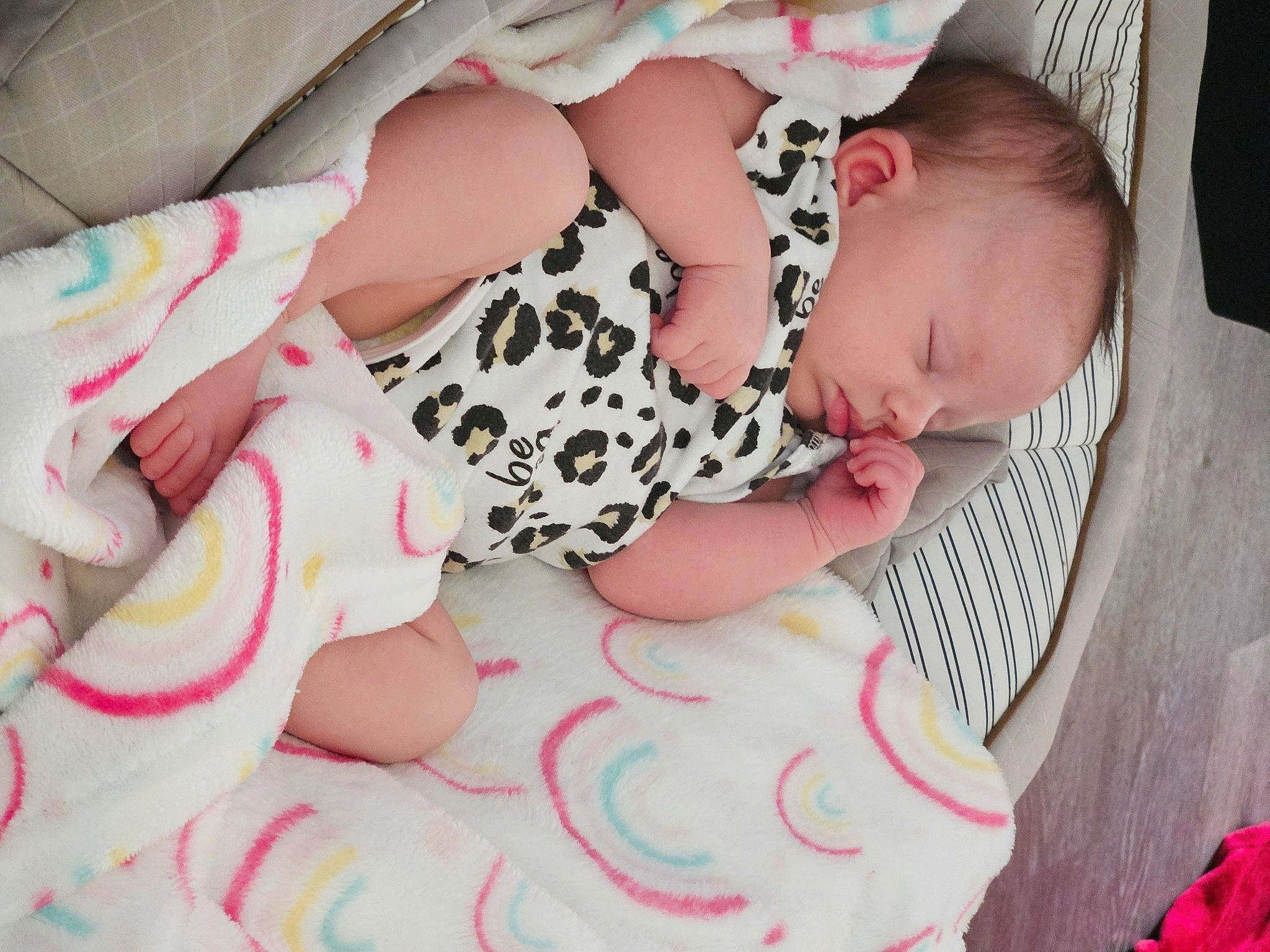 Layla is registered to the contest to win money with this photo: baby, baby_products, baby_sleeping, baby_toddler_clothing, bedtime, child, comfort, eye, face, head, linens, nail, pattern, person, pink, skin, sleeve, textile, thigh, toddler