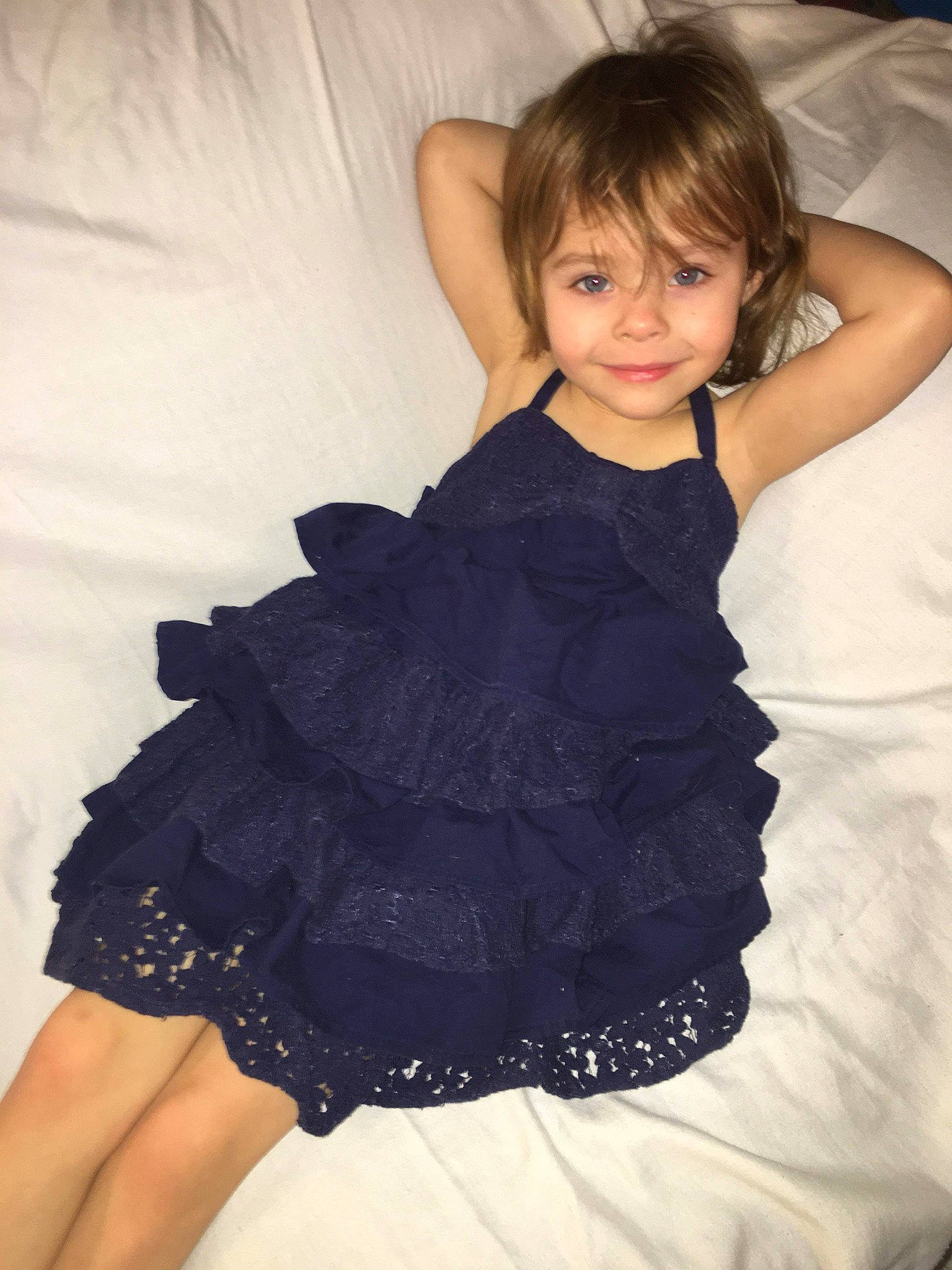 Paisley joined the competition — help win amazing prizes! black, child, child_model, clothing, cocktail_dress, dress, embellishment, fashion, fashion_accessory, joy, lace, leg, little_black_dress, long_hair, person, photo_shoot, photography, ruffle, shoulder, sitting