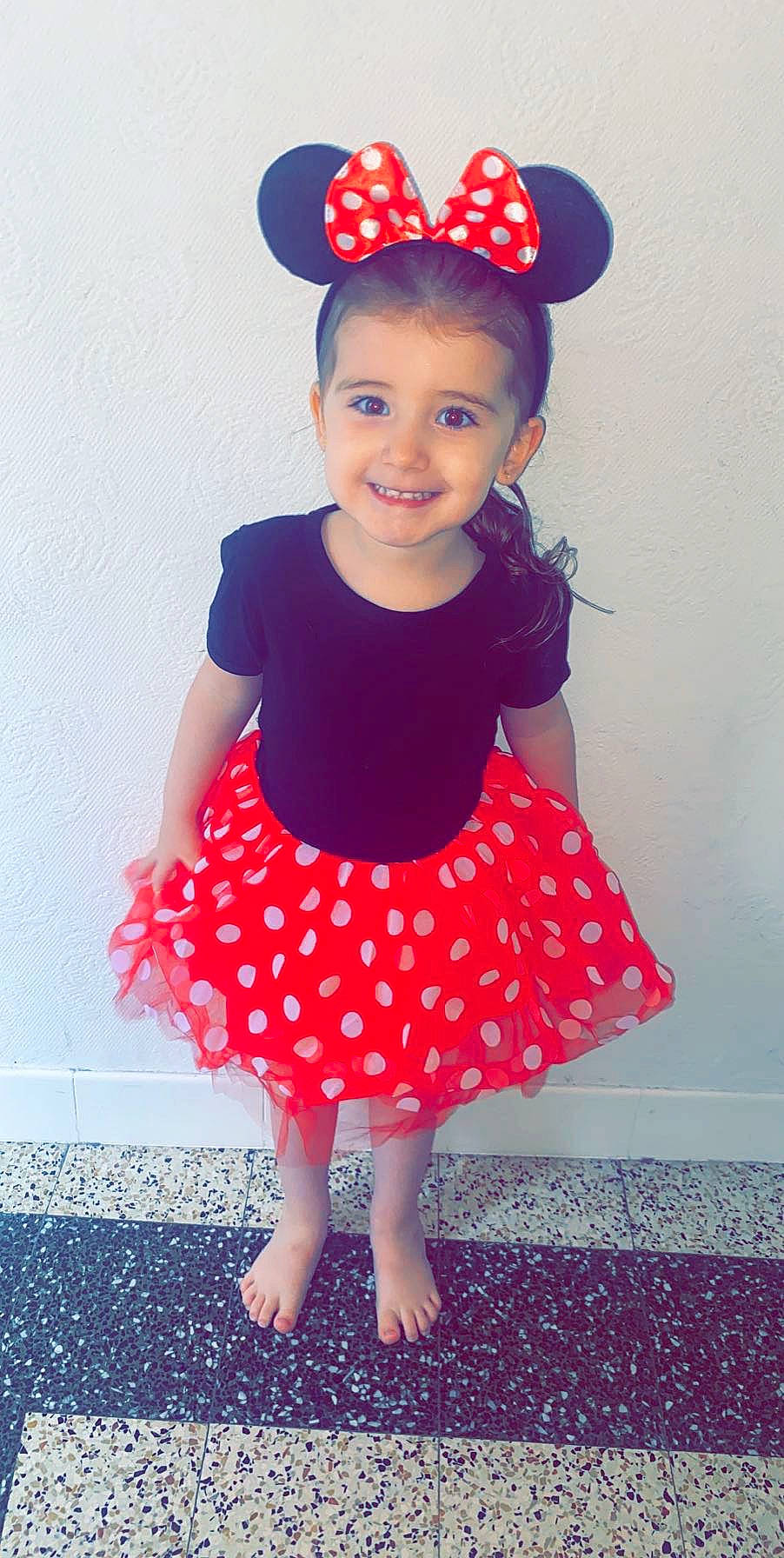 Inessa participe au concours pour gagner de l'argent avec cette photo : baby_bloomers, baby_toddler_clothing, ballet_tutu, blue, child, clothing, costume, design, dress, headgear, joy, pattern, person, pink, polka_dot, toddler