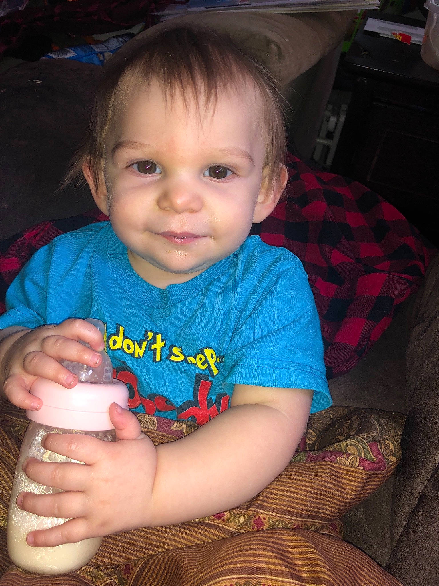 Sergio joined the competition — help win amazing prizes! baby, cheek, child, drink, face, food, fun, hand, iris, person, play, sitting, skin, smile, toddler, vacation